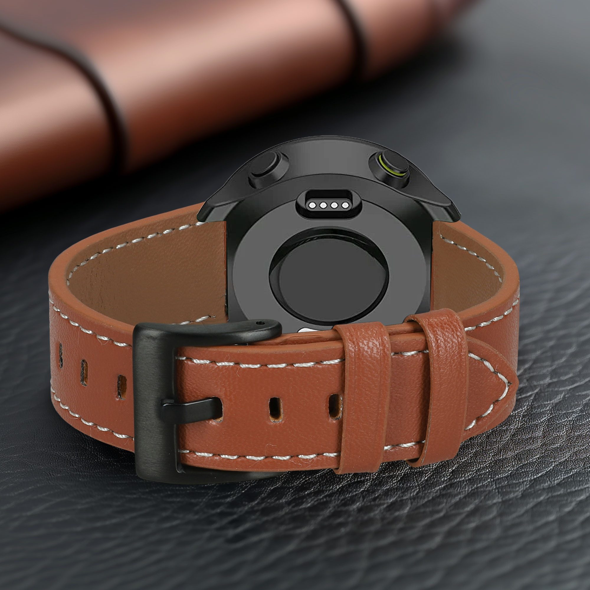 kwmobile kwmobile Echtleder Uhrenarmband für Garmin Forerunner 55 Armband - Smartwatch, 1-tlg., Leder Armband für Garmin Forerunner 55