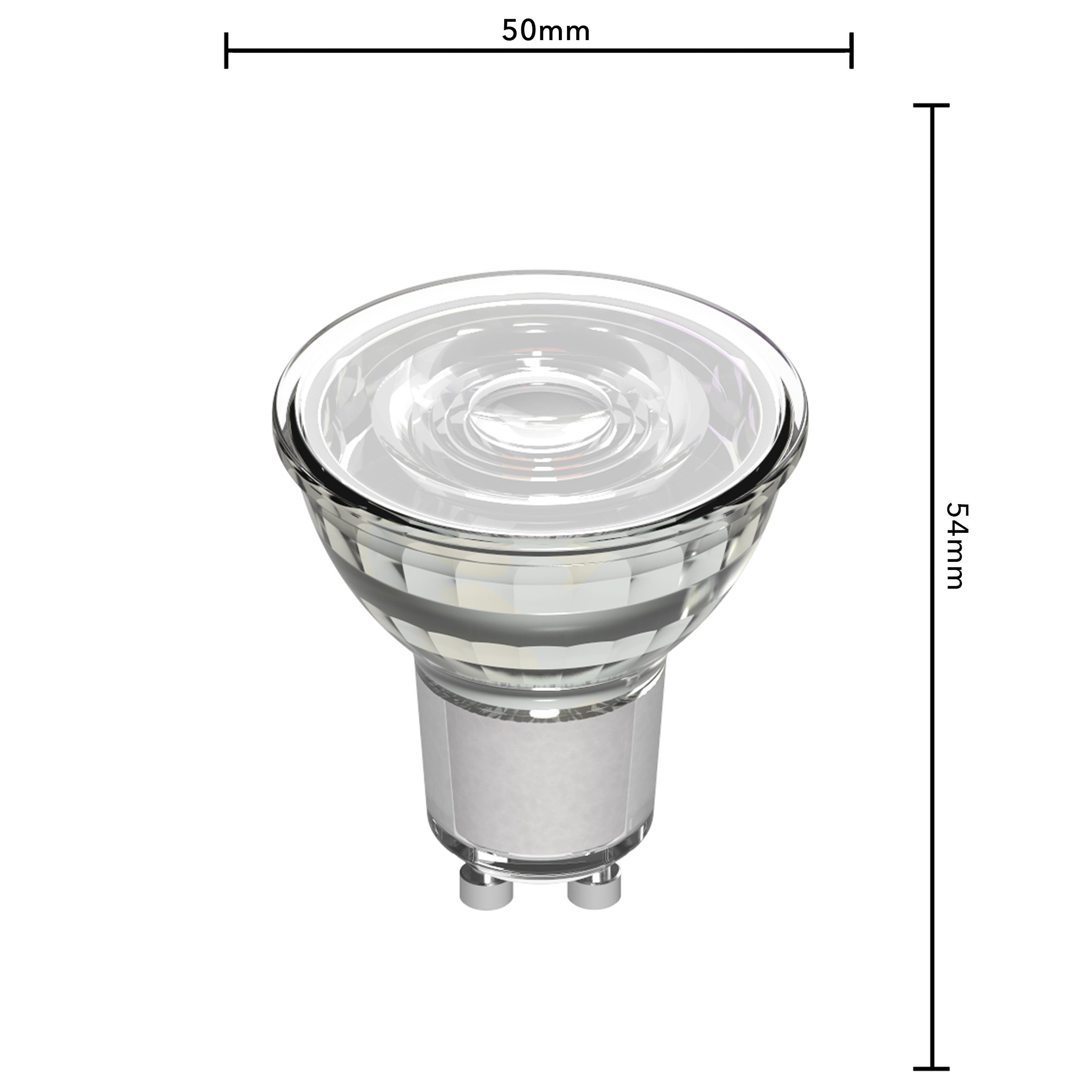 LED's light LED-Leuchtmittel 0620138 MR16 dimmbar 5,7W Spot, LED warmweiß GU10 Klar GU10