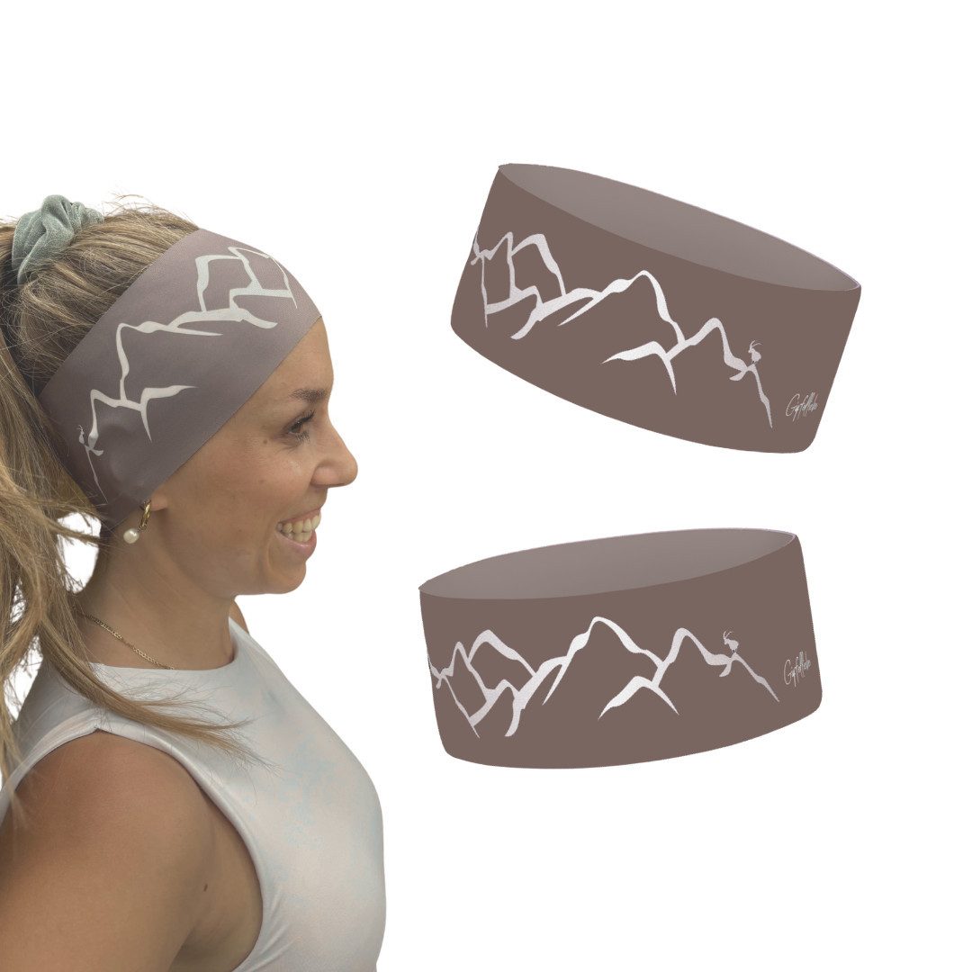 Gipfelgaudi Stirnband Outdoor Stirnband Atmungsaktiv & rutschfest, Ideal für Sport, Outdoor angenehmes und weiches Material für 100% Tragekomfort, elastisch