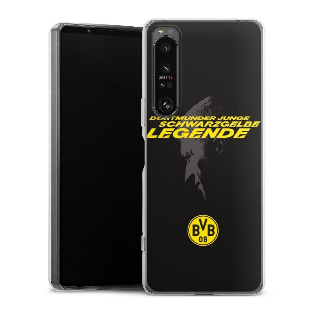 DeinDesign Handyhülle Marco Reus Borussia Dortmund BVB Danke Marco Schwarzgelbe Legende, Sony Xperia 1 IV Silikon Hülle Bumper Case Handy Schutzhülle