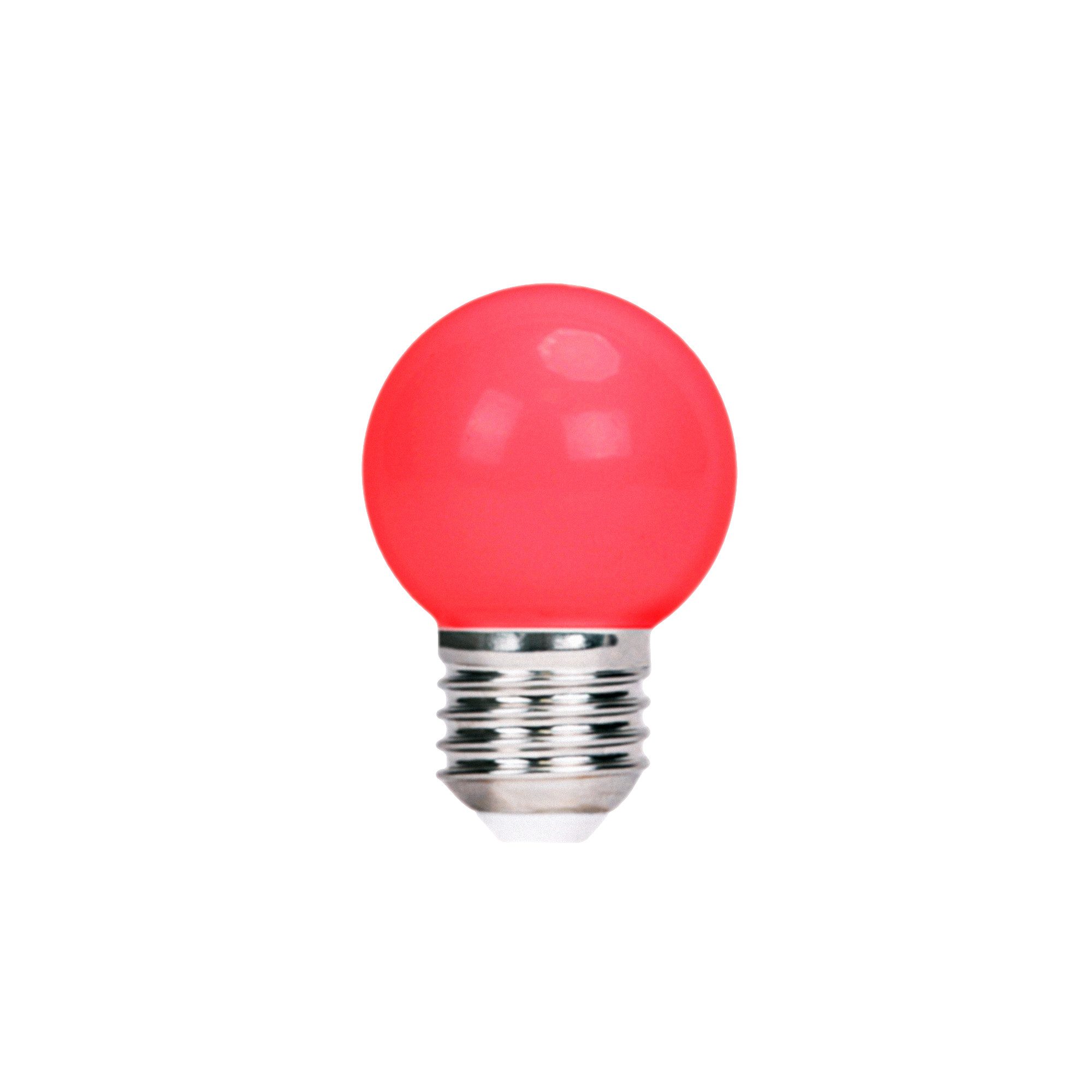 Forever Light LED-Leuchtmittel für dekorative Beleuchtung, E27, 5 St., Rot