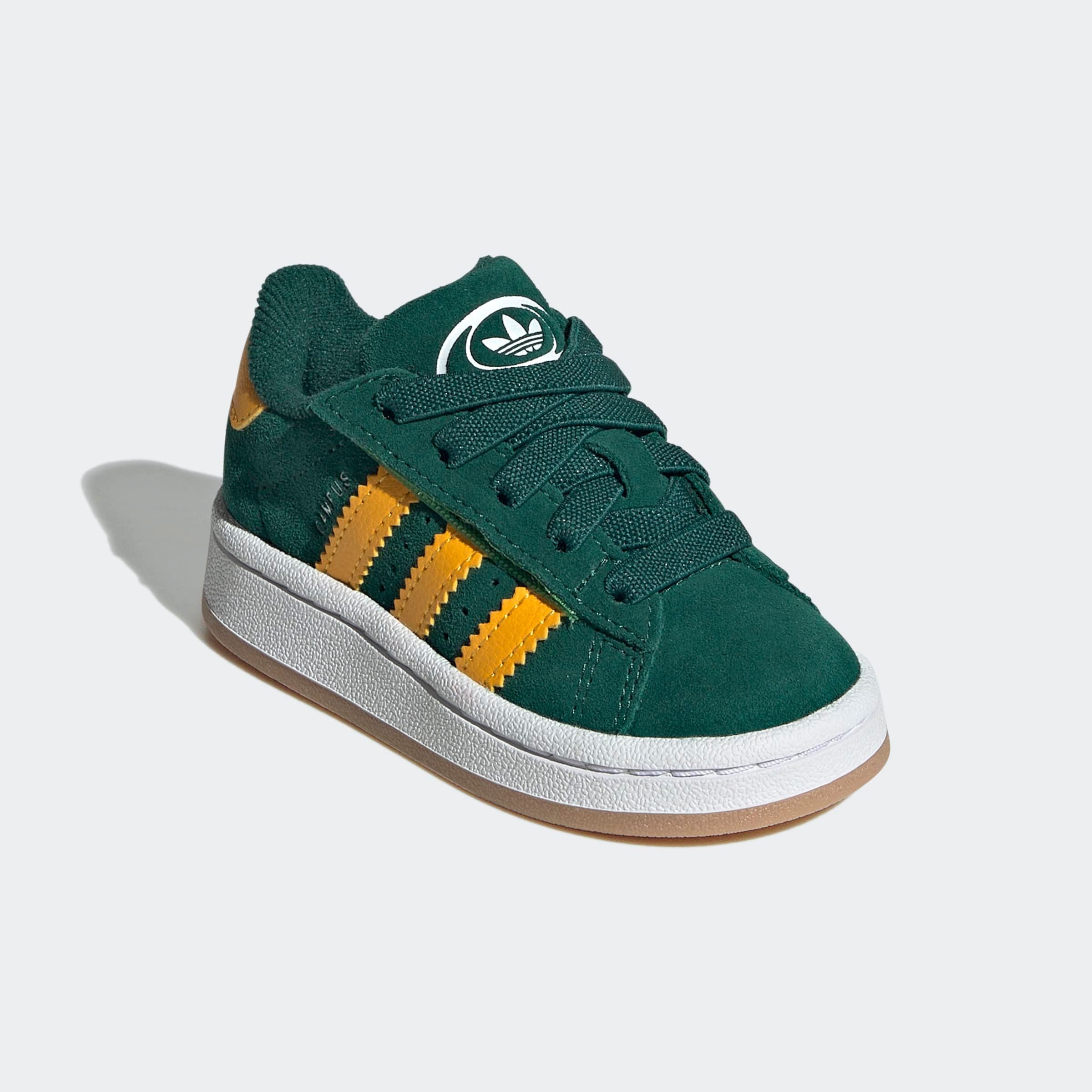 adidas Originals CAMPUS 00S COMFORT CLOSURE ELASTIC LACE KIDS Sneaker für Babys und Kleinkinder aus Leder und Wildleder, mit Gummisohle