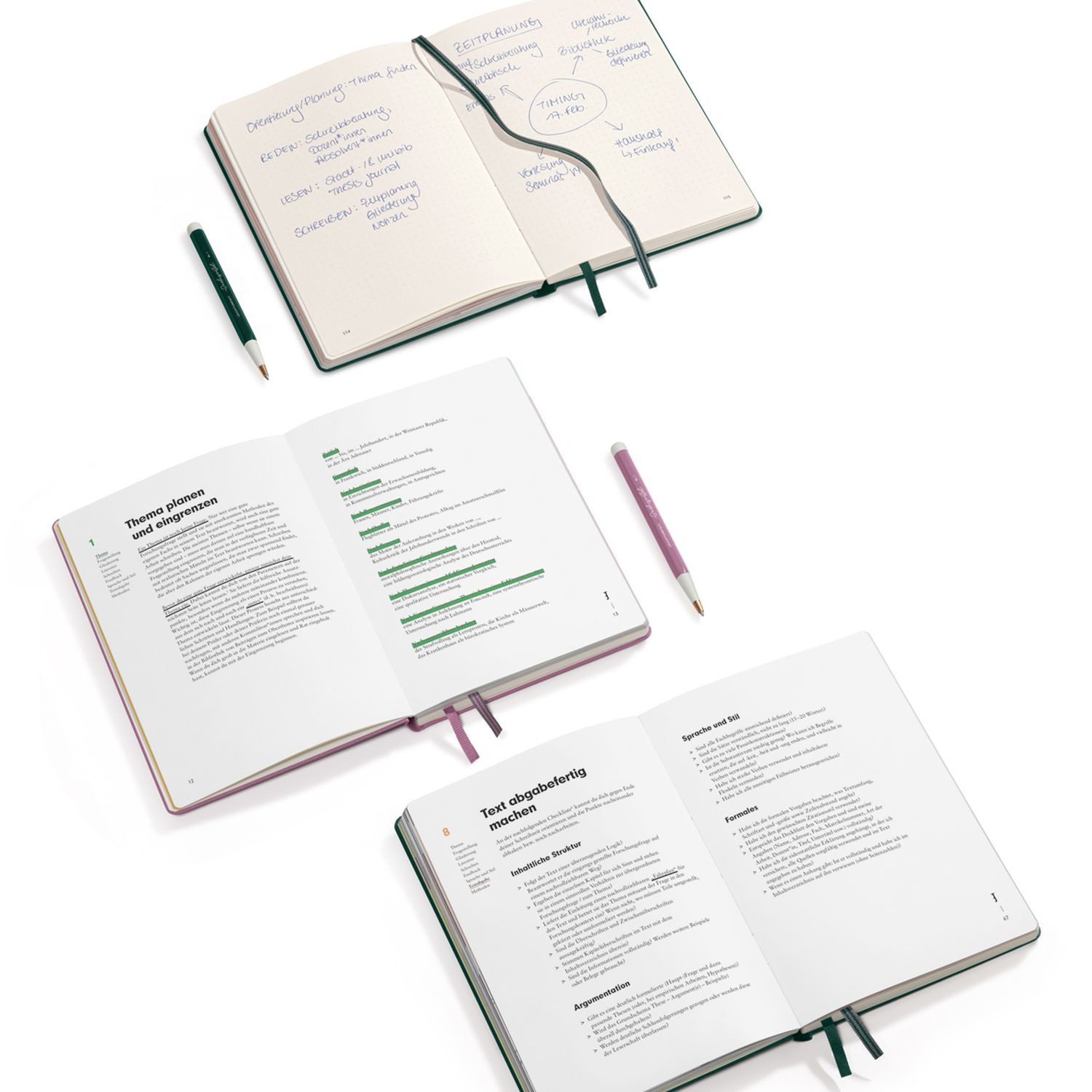 Leuchtturm1917 Notizbuch Thesis Journal Hardcover A5 Forest Green