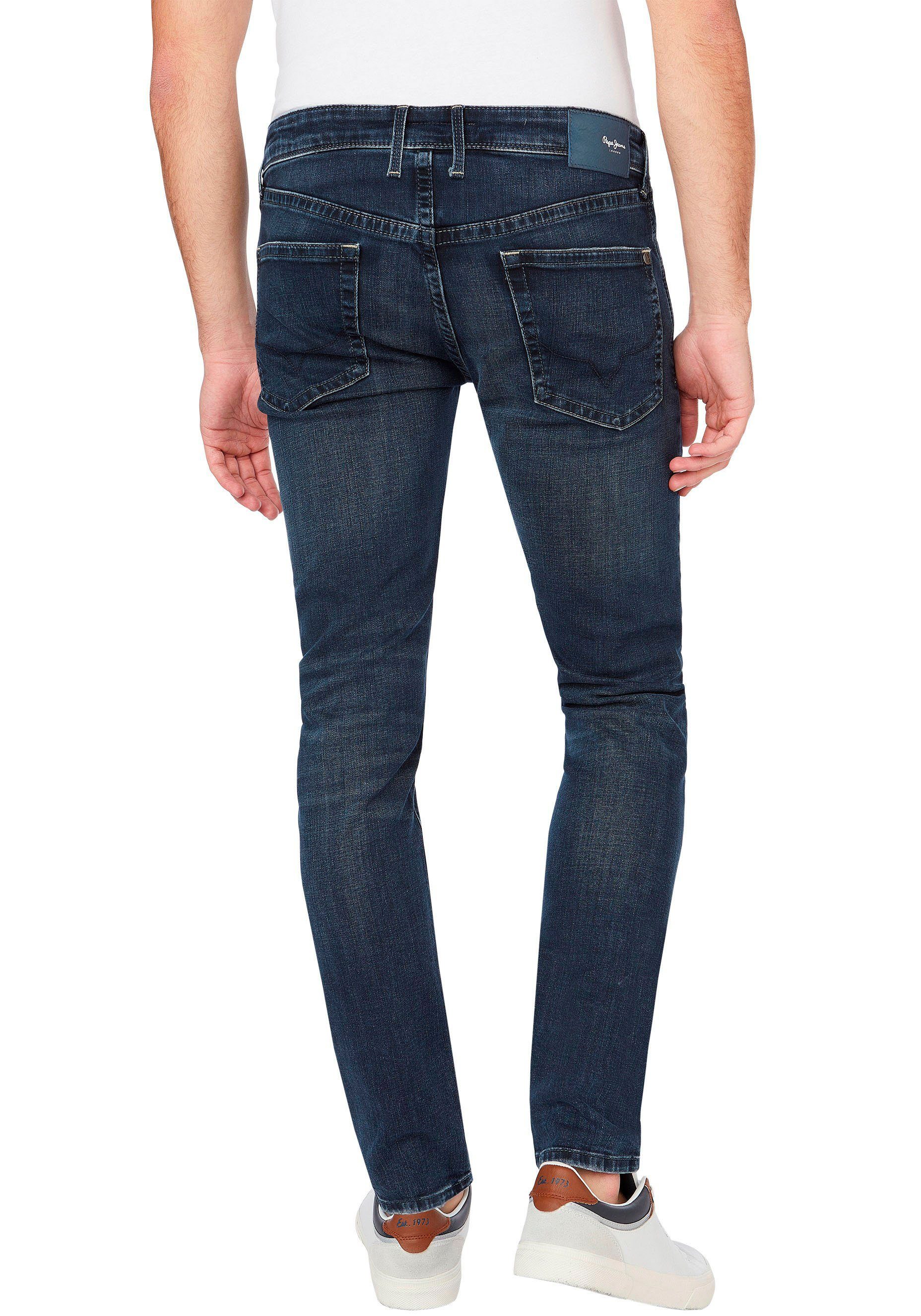 Pepe Jeans Slim-fit-Jeans HATCH black blue