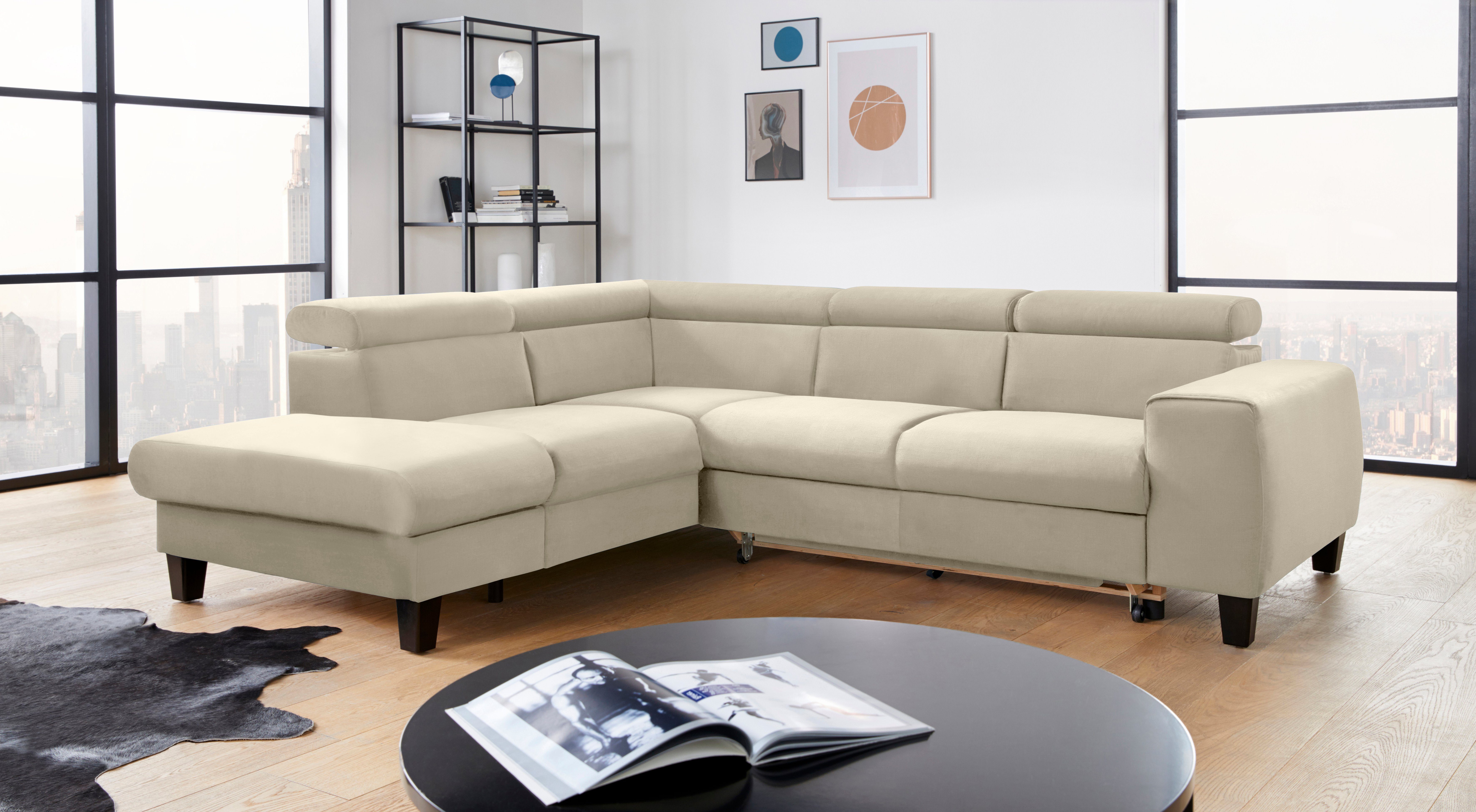 COTTA Ecksofa Morven L-Form mit Kopfteilverstellung, günstig online kaufen