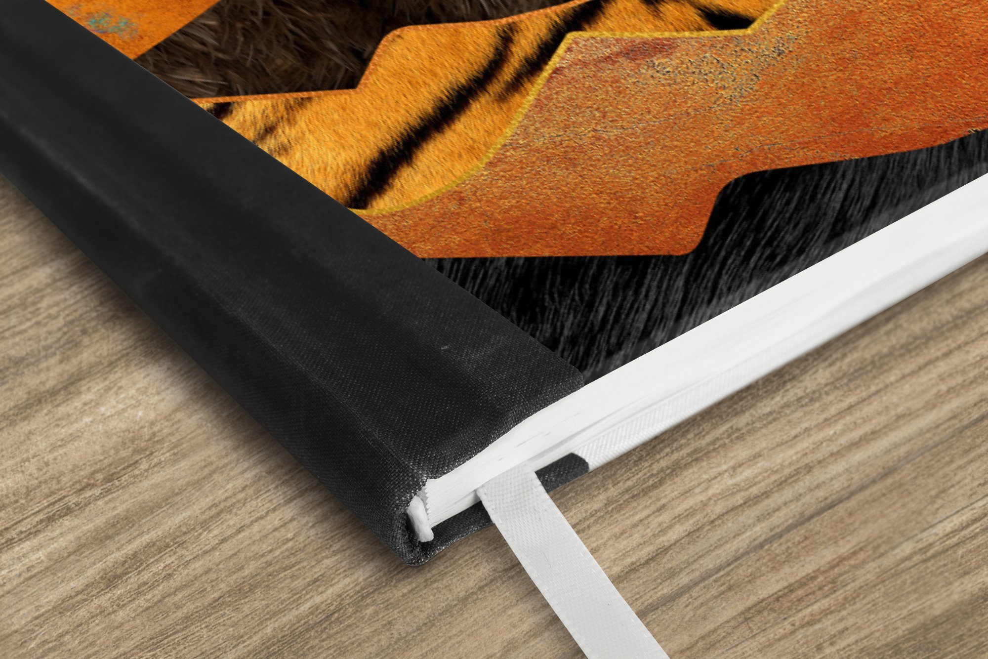 Thumbnail - MuchoWow Notizbuch Tigerdruck - Marmor - Berge, Notebook, Notizblock a5, Tagebuch, Journal Liniert