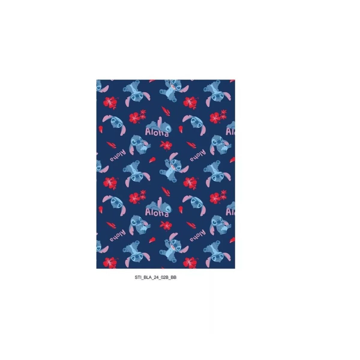 Wohndecke Disney Lilo und Stitch Aloha Flanell-Decke 110x150cm, Disney, Geschenkidee für Mädchen und Jungen