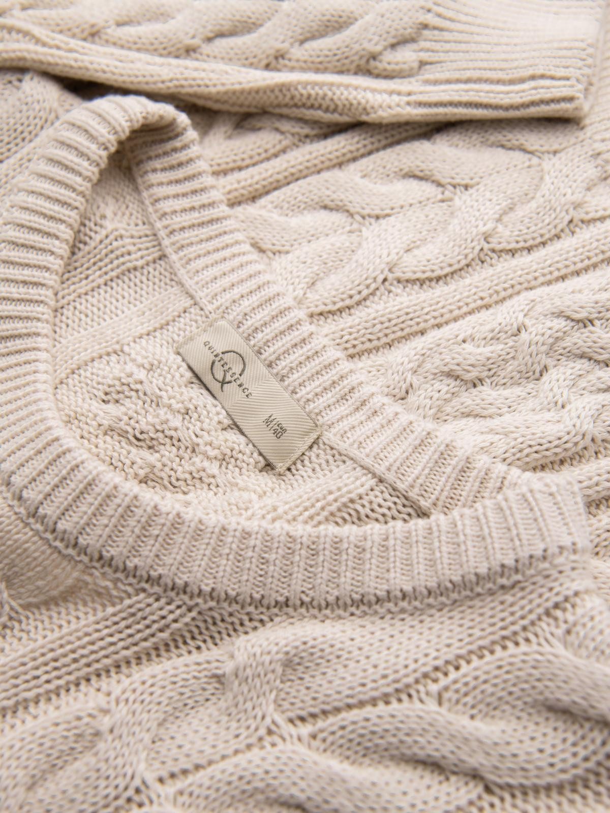 OMBRE Rundhalspullover Eleganter Herrenpullover mit interessantem Strickmuster