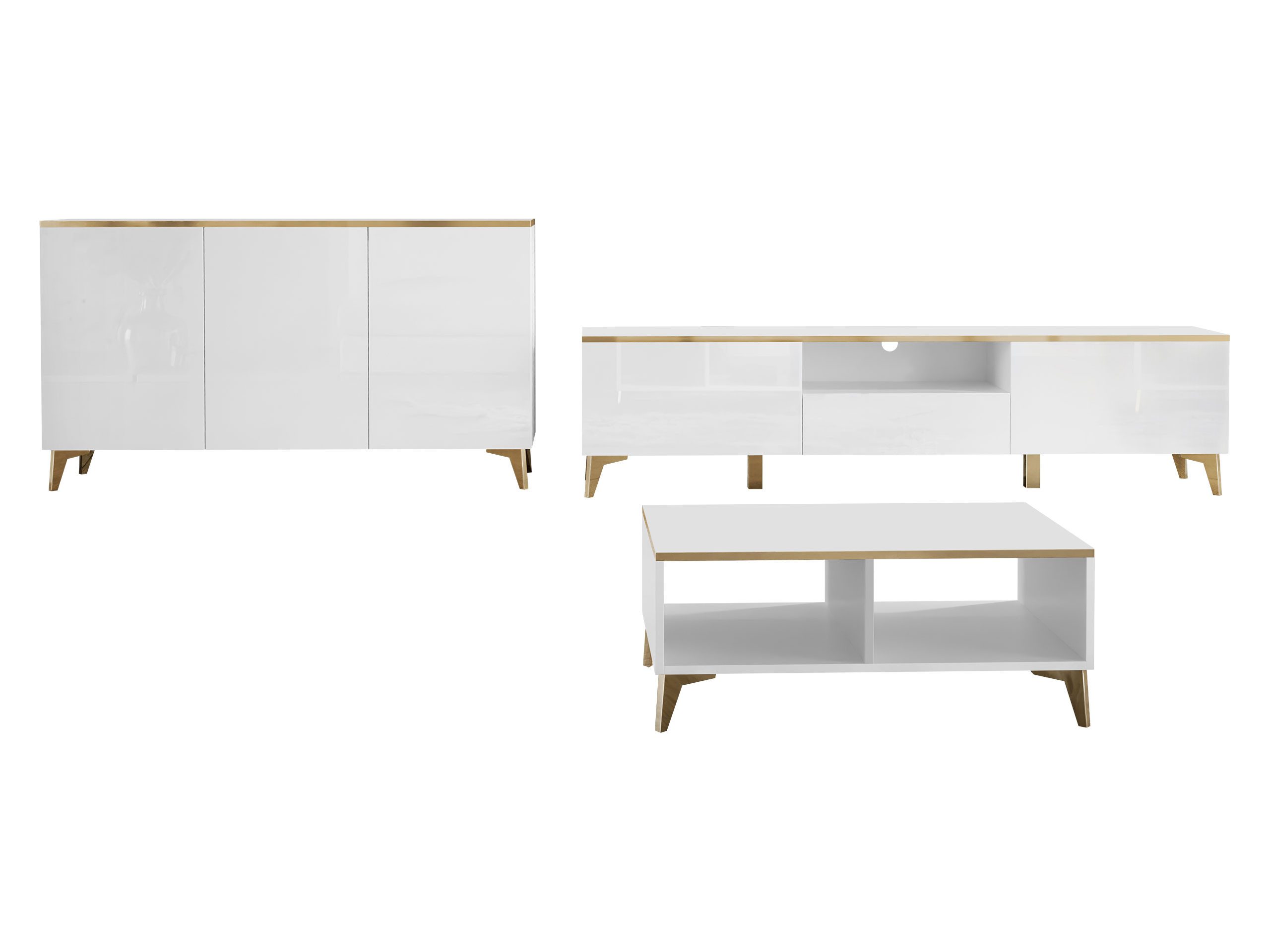 MIRJAN24 Wohnzimmer-Set Aurora I, (Kommode, TV-Lowboard, günstig online kaufen