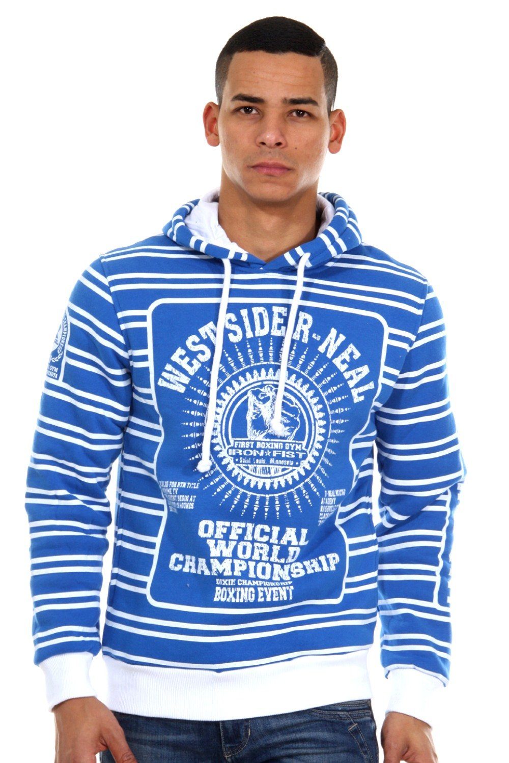 R-NEAL Kapuzensweatshirt blau