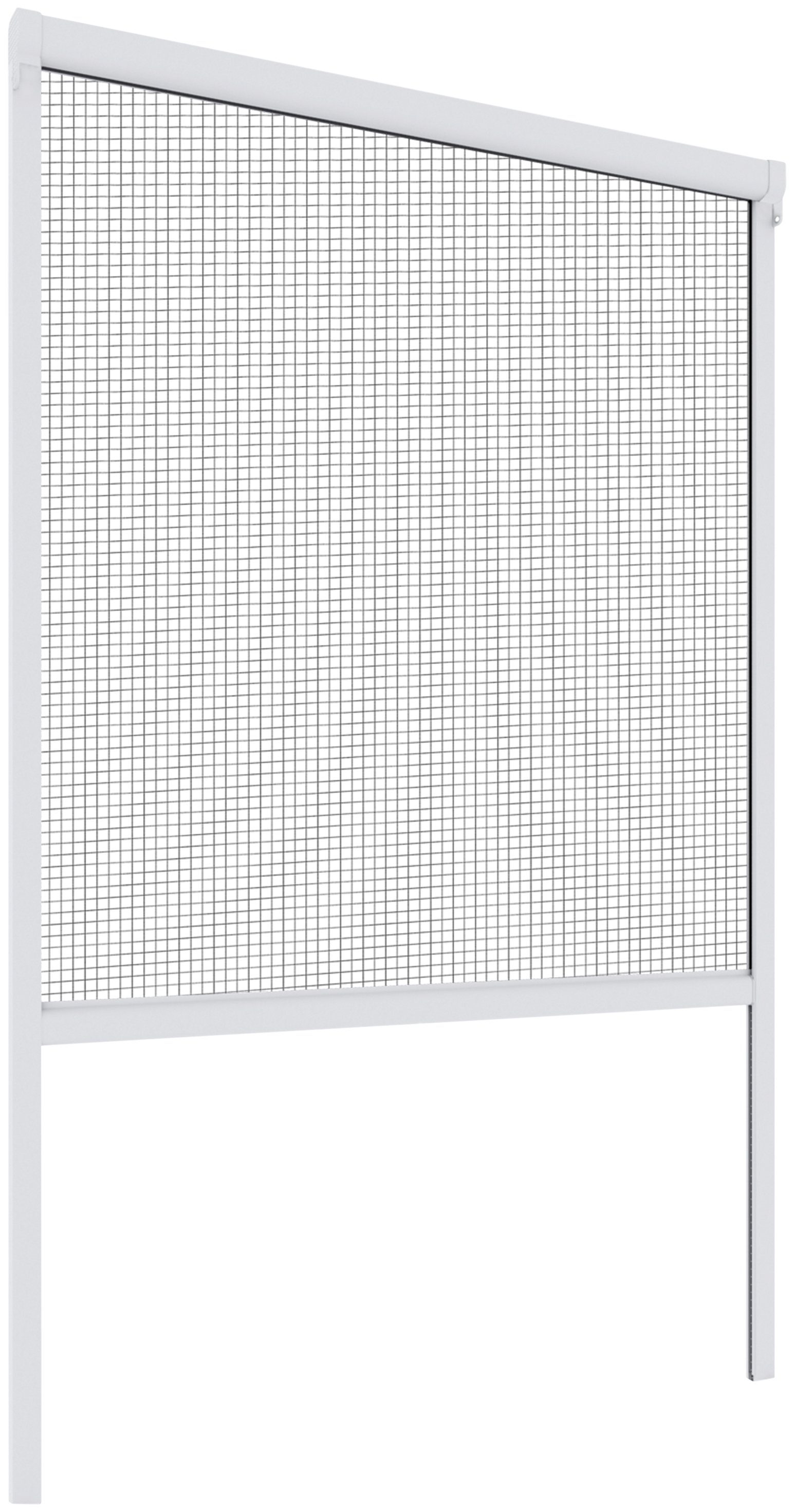cm, Befestigungsmaterial BxH: kürzbar, Windhager 130x160 Insektenschutz-Fensterrahmen Basic, Rollo inkl.