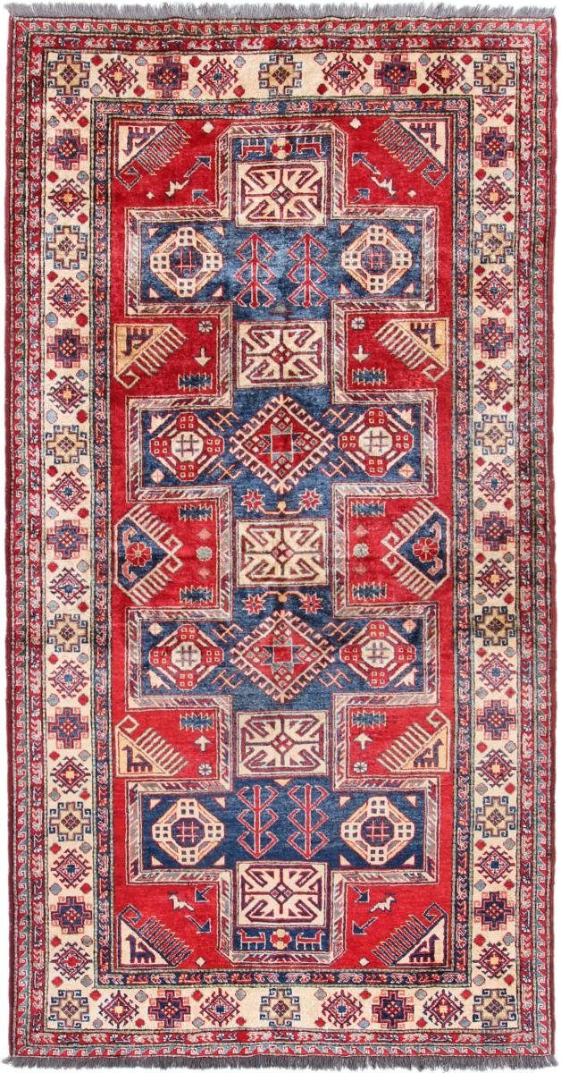 Orientteppich Kazak 149x285 Handgeknüpfter Orientteppich Läufer, Nain Trading, rechteckig, Höhe: 5 mm