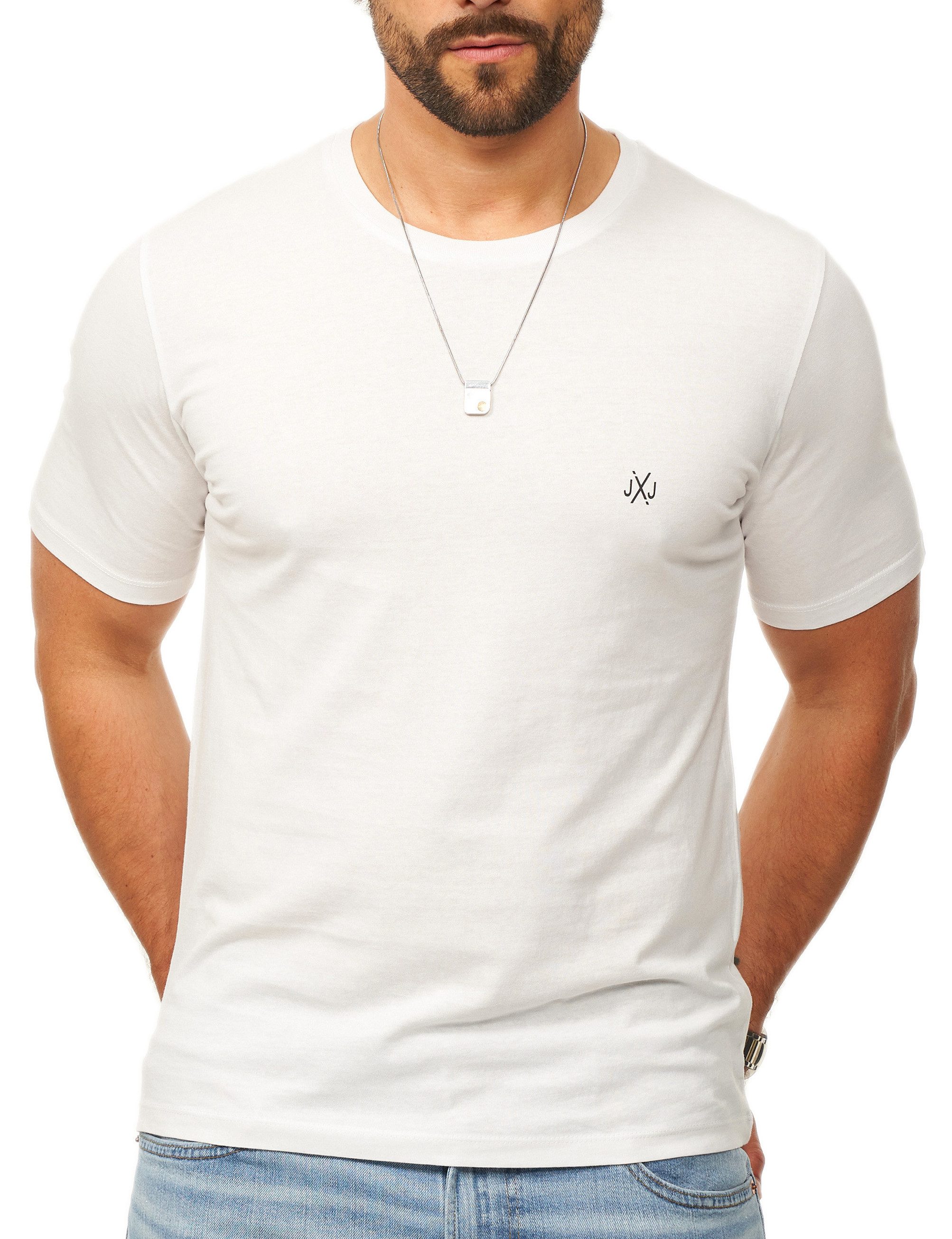Jack & Jones T-Shirt INFINITY JXJ TEE CREW NECK MIT RUNDHALSAUSSCHNITT Kurzarm Shirt aus 100% Baumwolle mit Logo Details für Herren – Bild 4 von 5