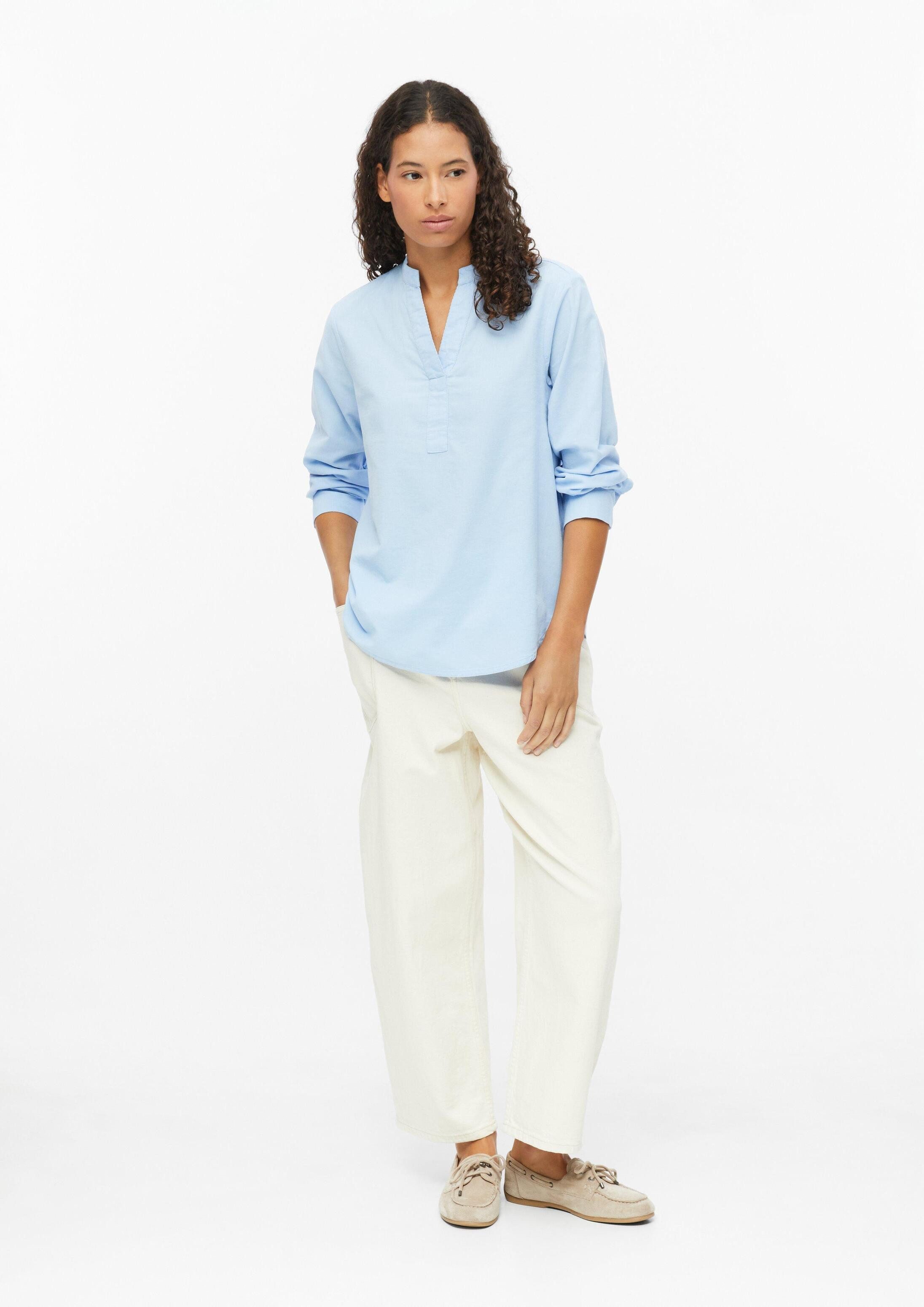 s.Oliver Langarmbluse Bluse Feincord-Bluse mit Stehkragen – Bild 5 von 5