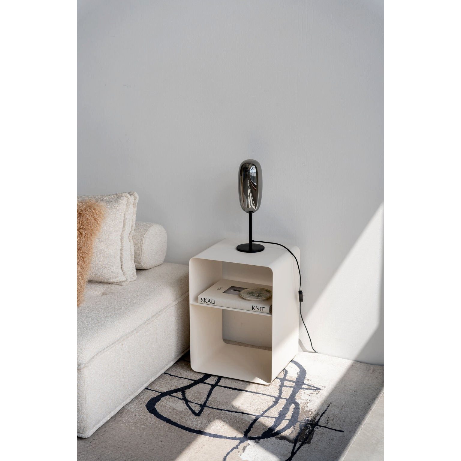 Kare Design Beistelltisch Lounge S, integriertes Ablagefach