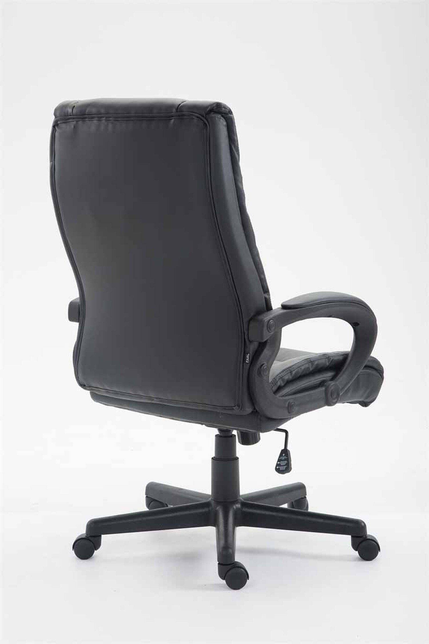 TPFLiving Bürostuhl Sportino XL mit bequemer Chefsessel, (Schreibtischstuhl, höhenverstellbar Bürostuhl schwarz XXL), Kunstleder - schwarz 360° drehbar - Drehstuhl, Rückenlehne Gestell: - Kunstleder Sitz