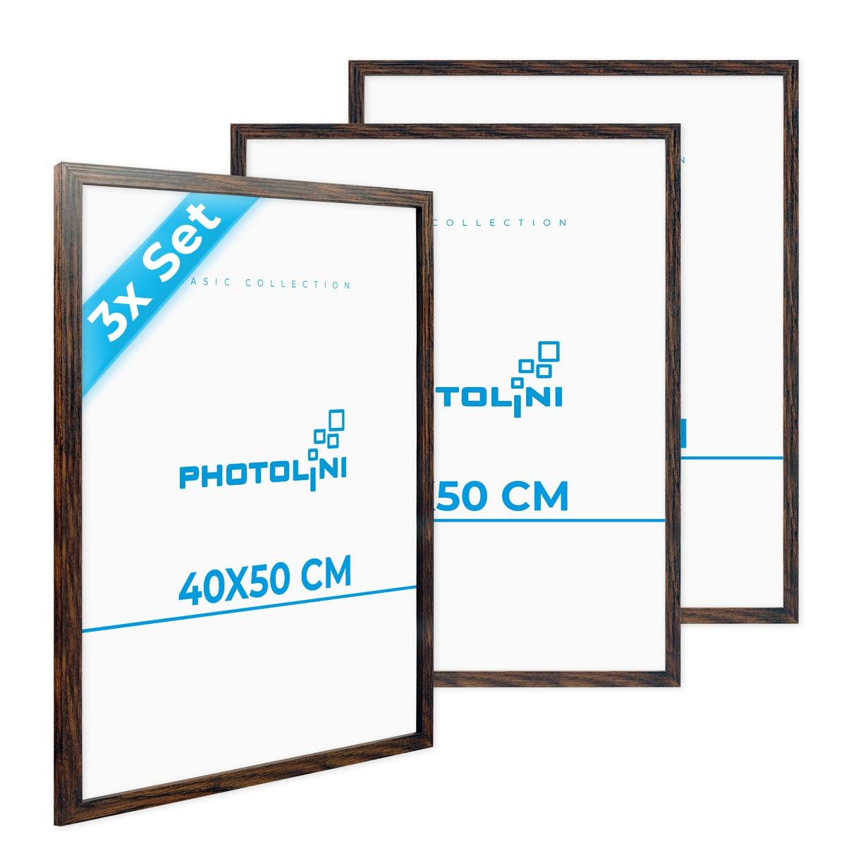 PHOTOLINI Bilderrahmen 3er Set, stabiles MDF-Holz, günstig online kaufen