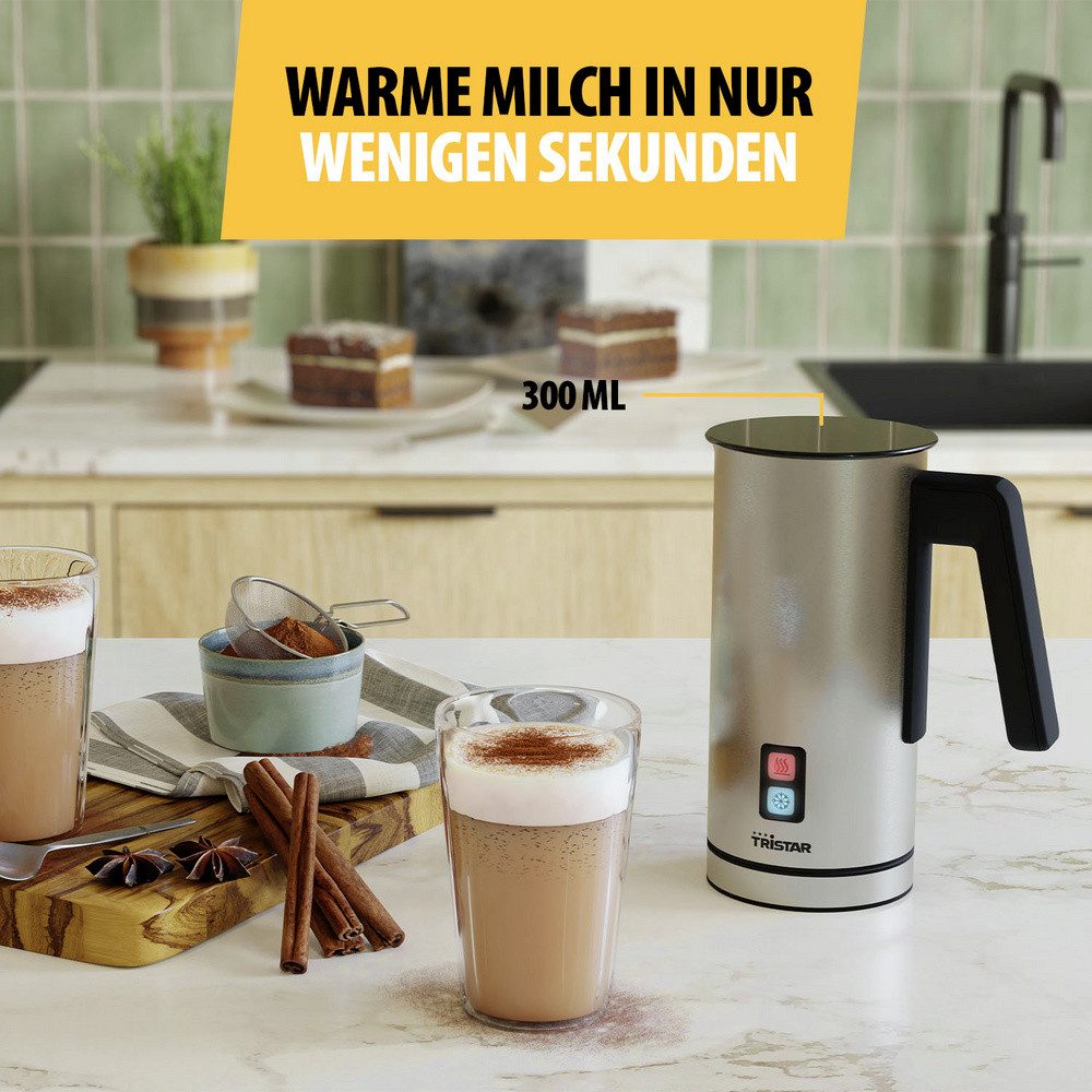 Tristar Milchaufschäumer Tristar MK-2277 Milchaufschäumer Edelstahl 550 W, 550.00 W