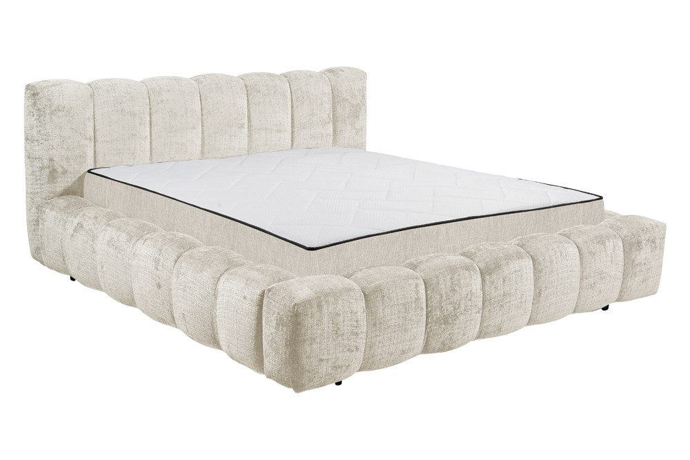riess-ambiente Polsterbett DIAMOND 180x200cm weiß Chenille · mit Matratze & günstig online kaufen