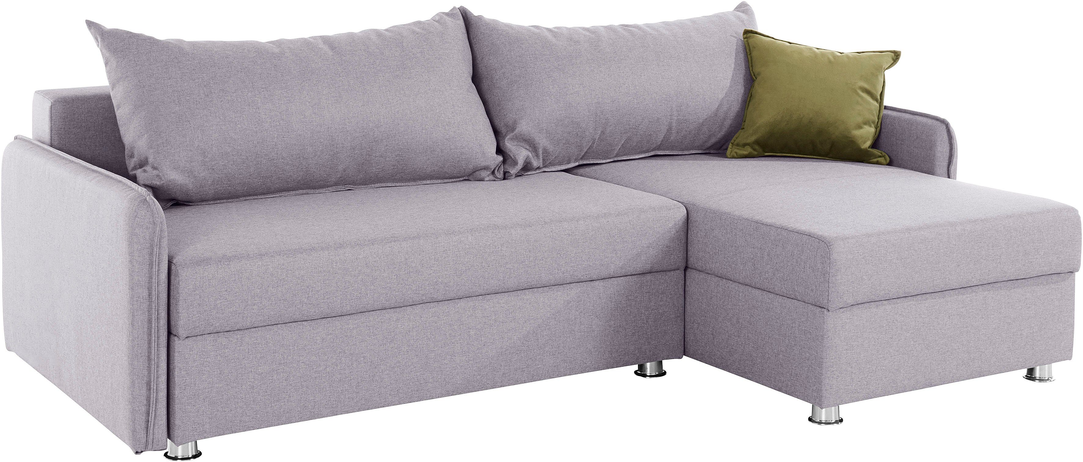 Bettkasten Ecksofa inkl. AB und COLLECTION Sunny, Bettfunktion