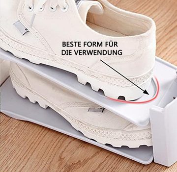 Coonoor Schuhregal Schuhe Organizer Aufbewahrung Schuhhalter Schuhstapler, 2-tlg., Regal Schuhorganizer Schuhorganizer Schuhregal Ablage vers
