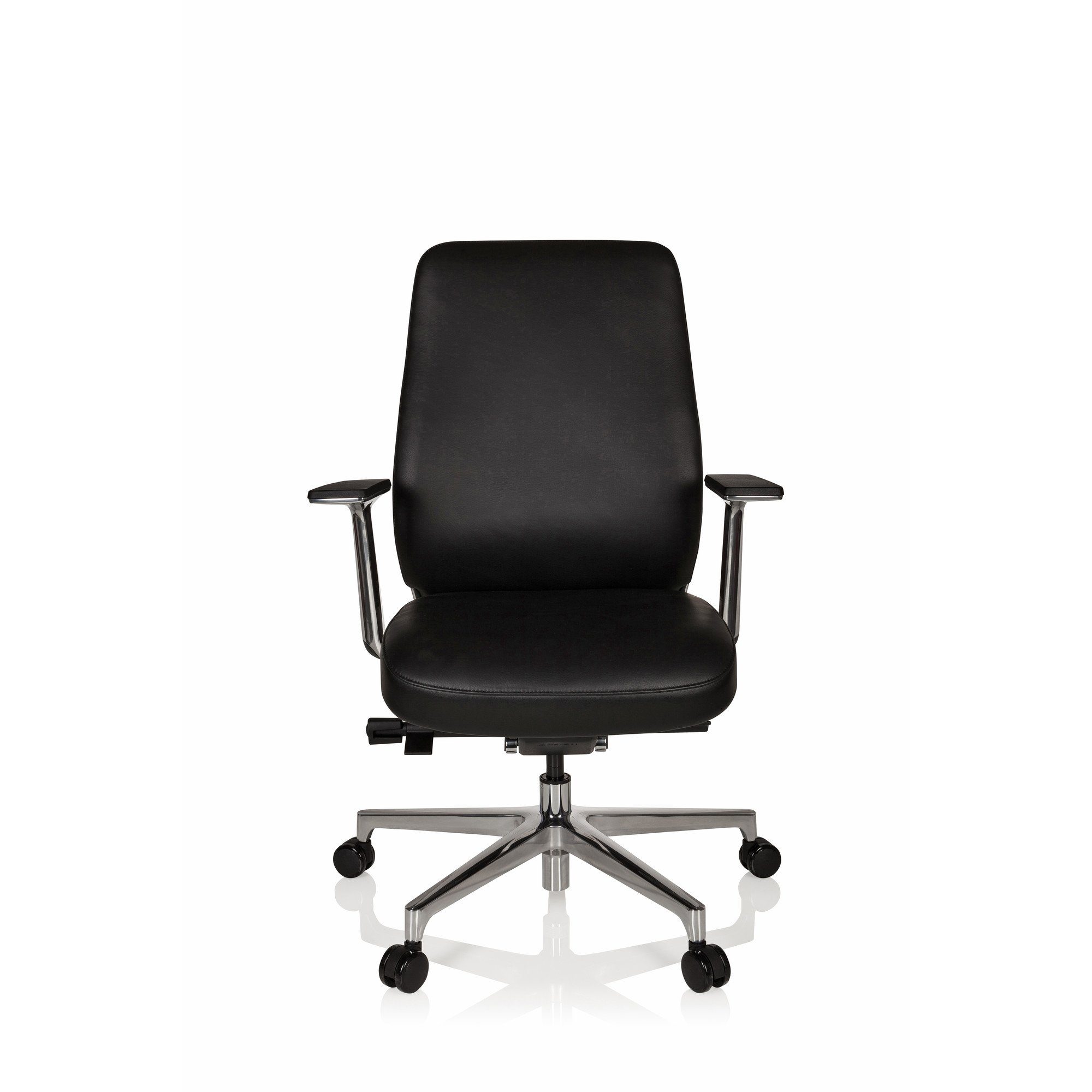 hjh OFFICE Drehstuhl Luxus Chefsessel VERMONT Leder mit Armlehnen (1 St), Bürostuhl ergonomisch