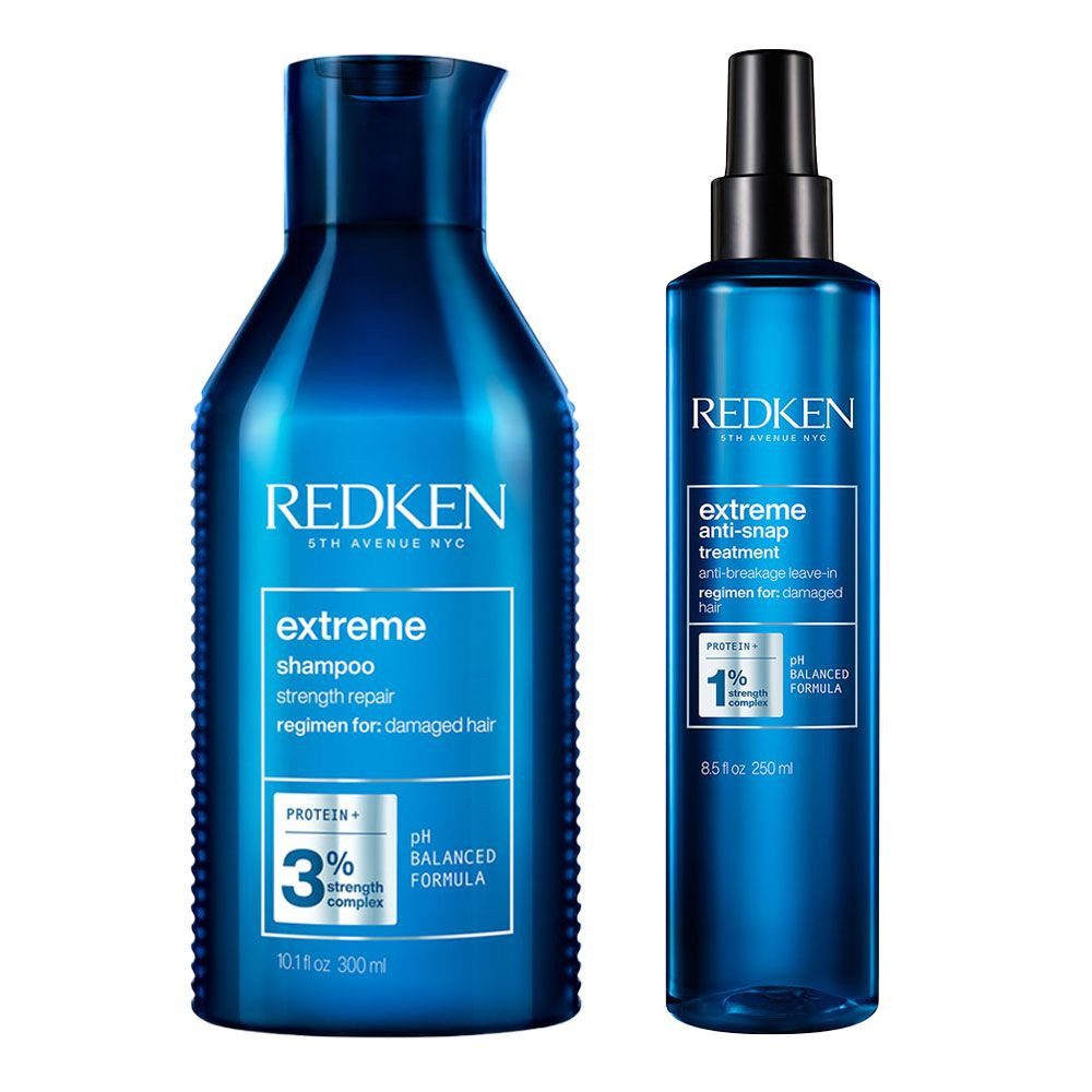 Redken Haarpflege-Set Redken Extreme Set – Shampoo 300 ml + Anti-Snap 250 ml gegen Haarbruch, 2-tlg., 2er Set, reichhaltig