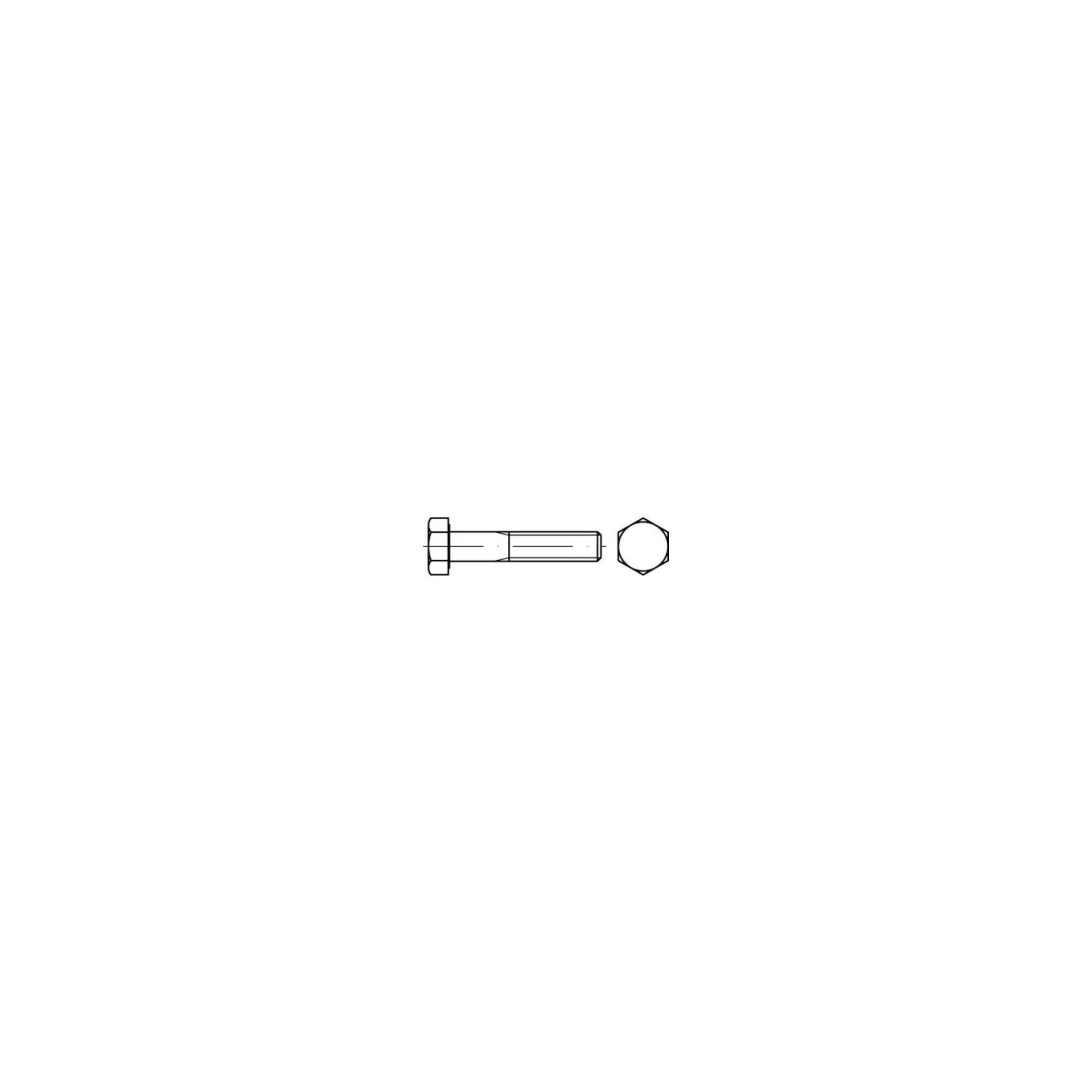 Contorion Schraube DIN 960/ISO 8765 Sechskant-Schaftschraube Feingewinde M16x65 Stahl 10.