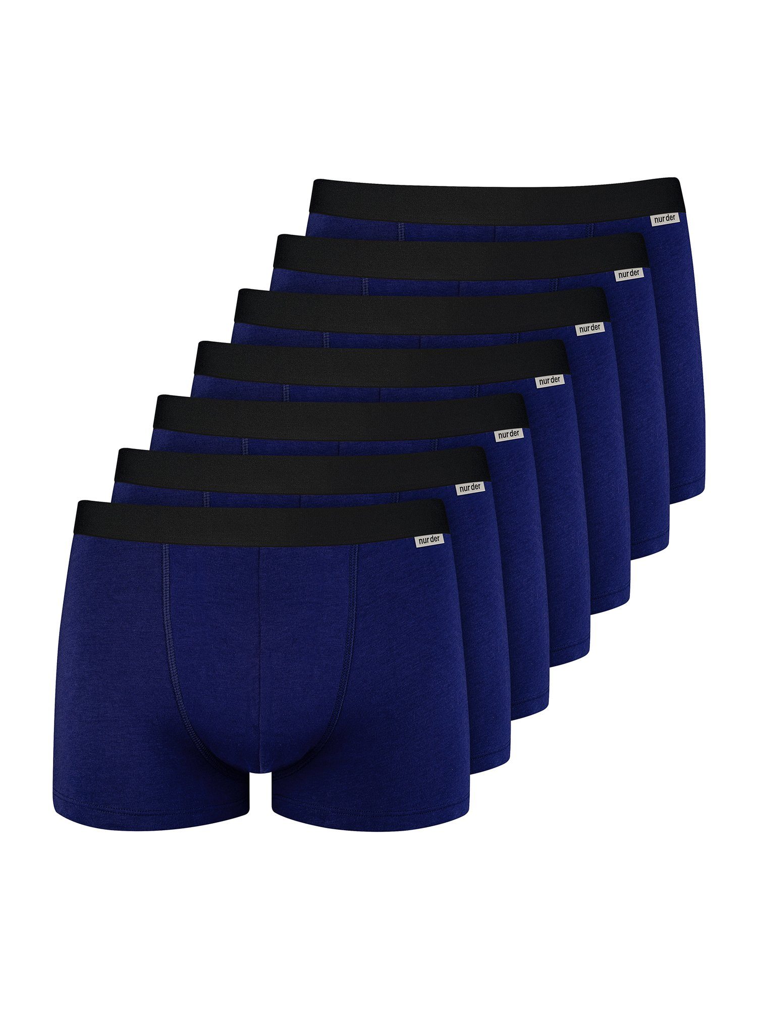 (7-St) Cotton navy Nur Boxer Der Stretch