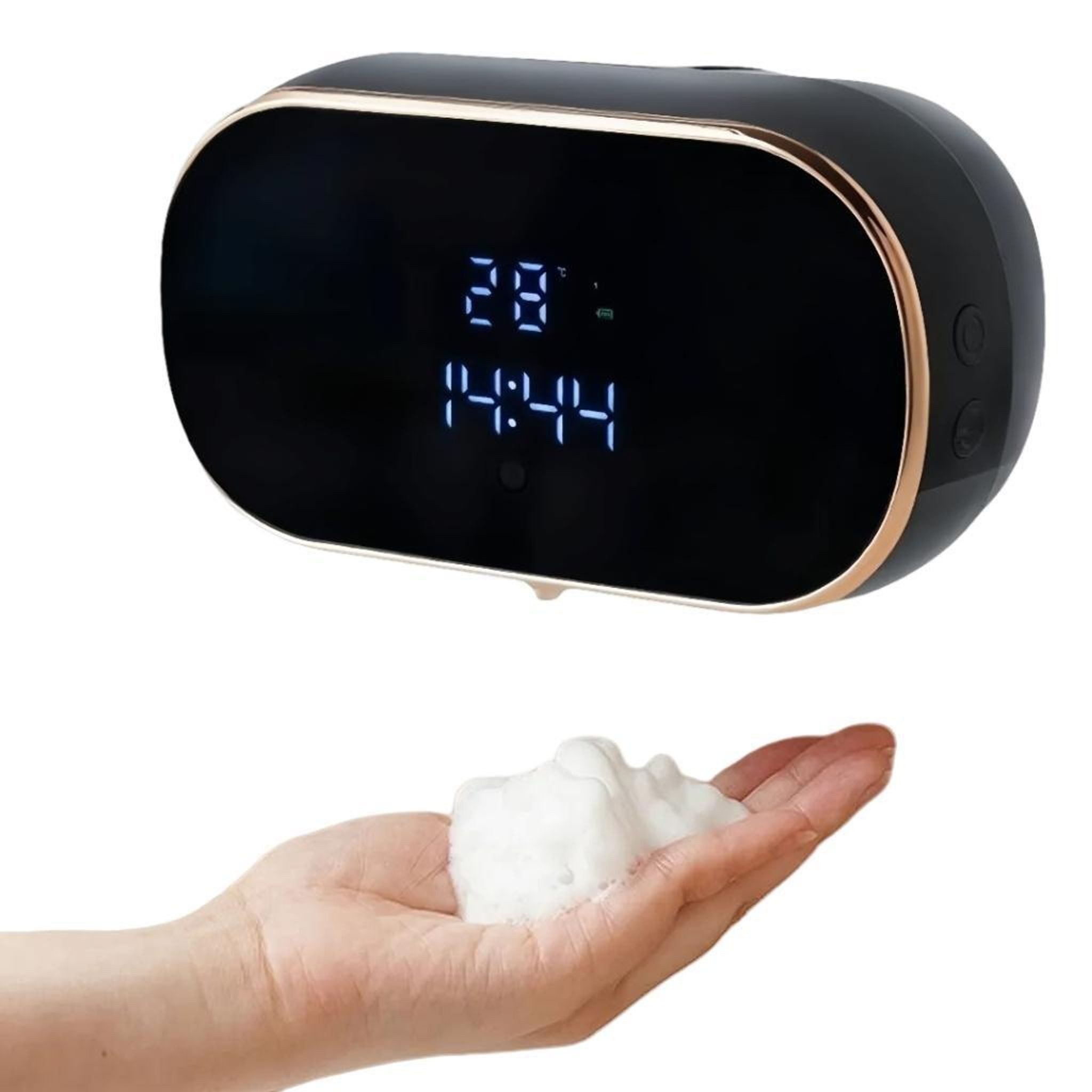 FELIXLEO Seifenspender Automatischer Schaumseifenspender 3 Stufen USB Wandmontiert LCD