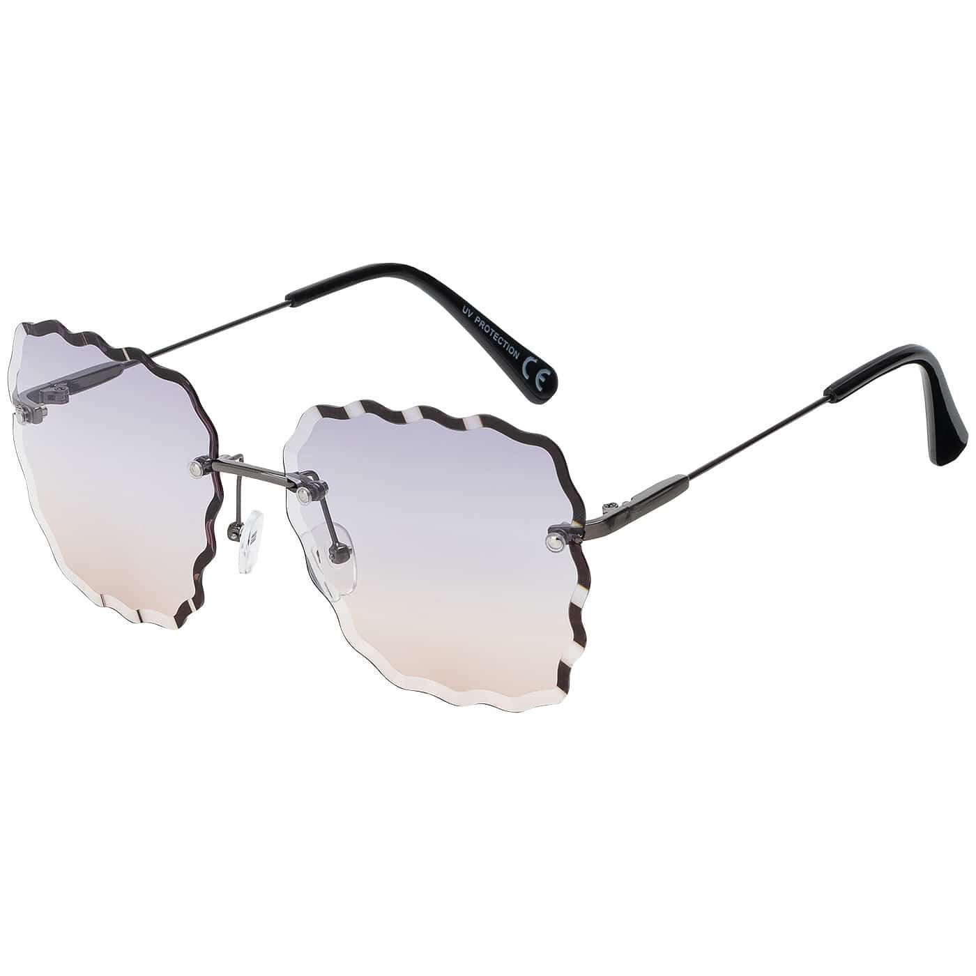 BEZLIT Eyewear Retrosonnenbrille Eckige Form Damen Sonnenbrille (1-St) mit bunten Linsen