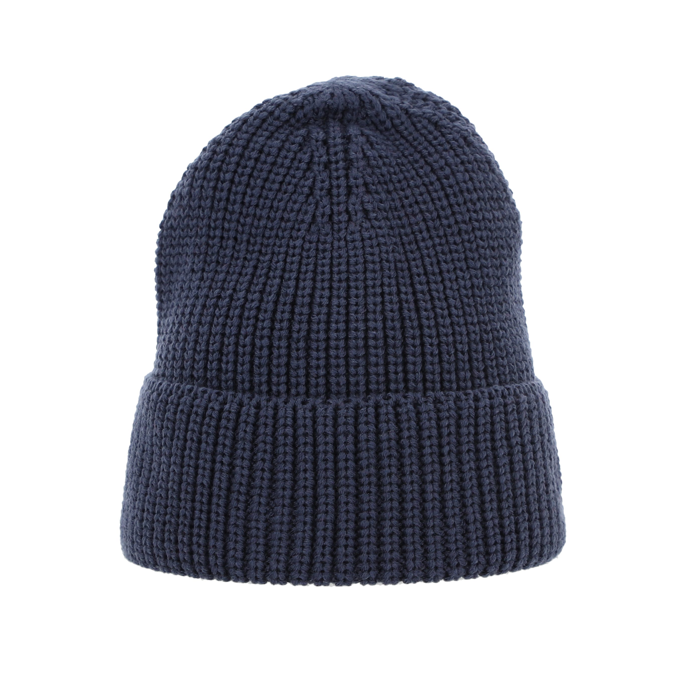 halsüberkopf Accessoires Strickmütze mit Rippe und Umschlag in tollen Unifa günstig online kaufen