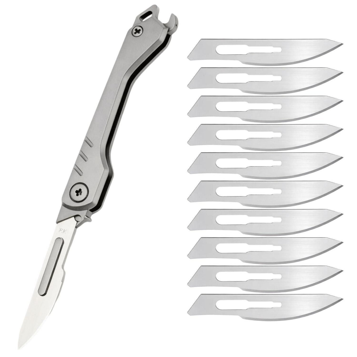 LuxusKollektion Bastelmesser Mini Klappmesser Set 11tlg. mit Ersatzklingen, (1 St)