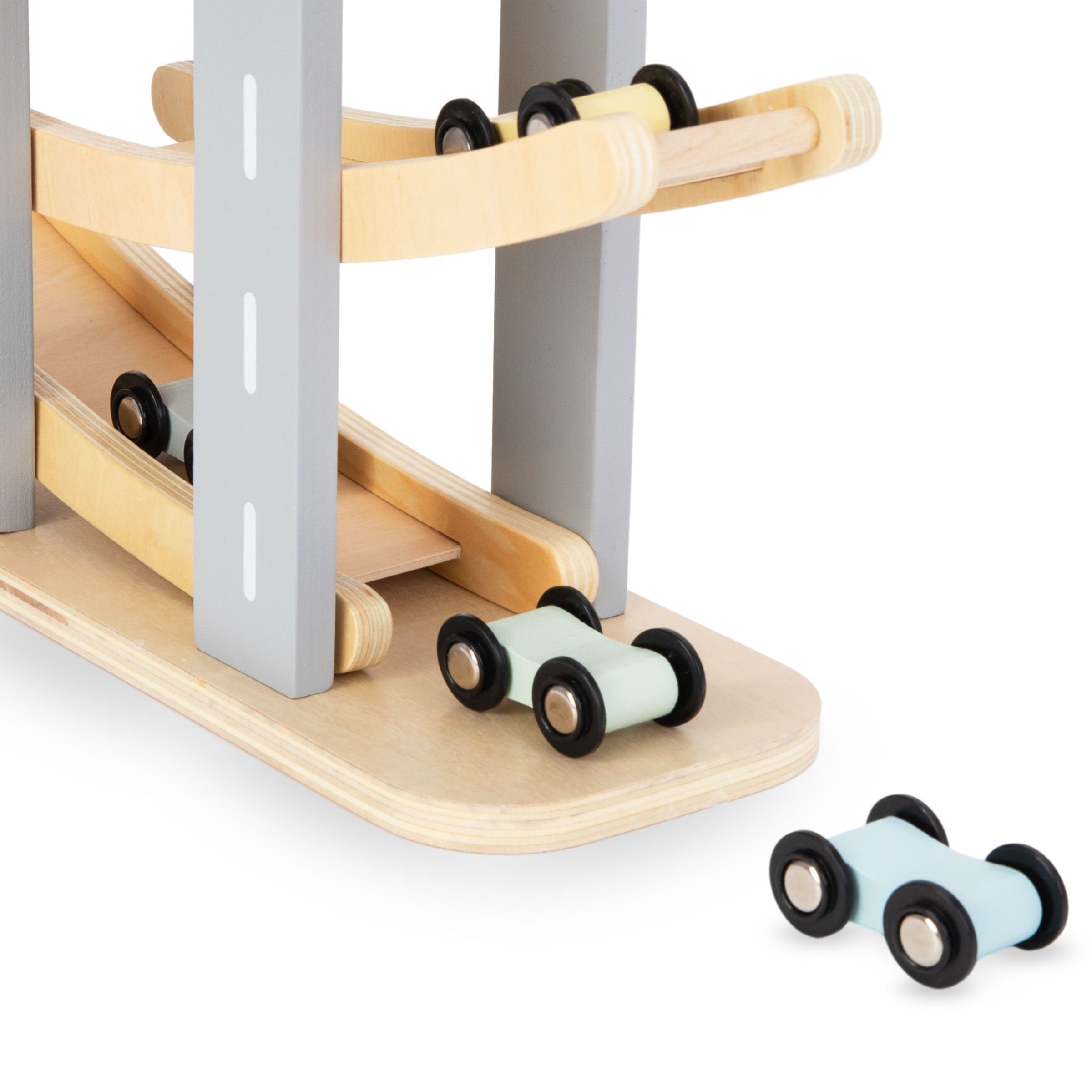 Mamabrum Spielzeug-Auto Kinder Holz-Kaskadenbahn – Perfektes Lernspielzeug günstig online kaufen