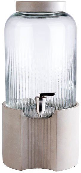 Image of APS Getränkespender ELEMENT, Inhalt 7 Liter, mit Beton-Sockel