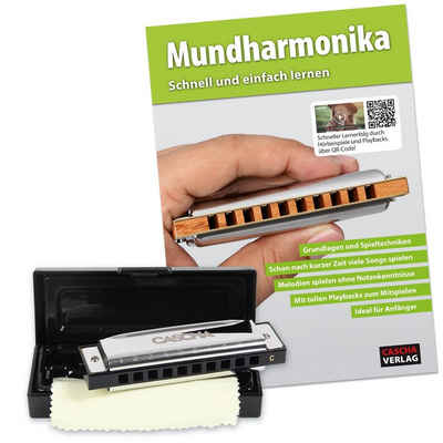 Cascha Mundharmonika-Set »Blues Starter«, C-Dur, (Set), komplett mit Transportbox und Lehrbuch