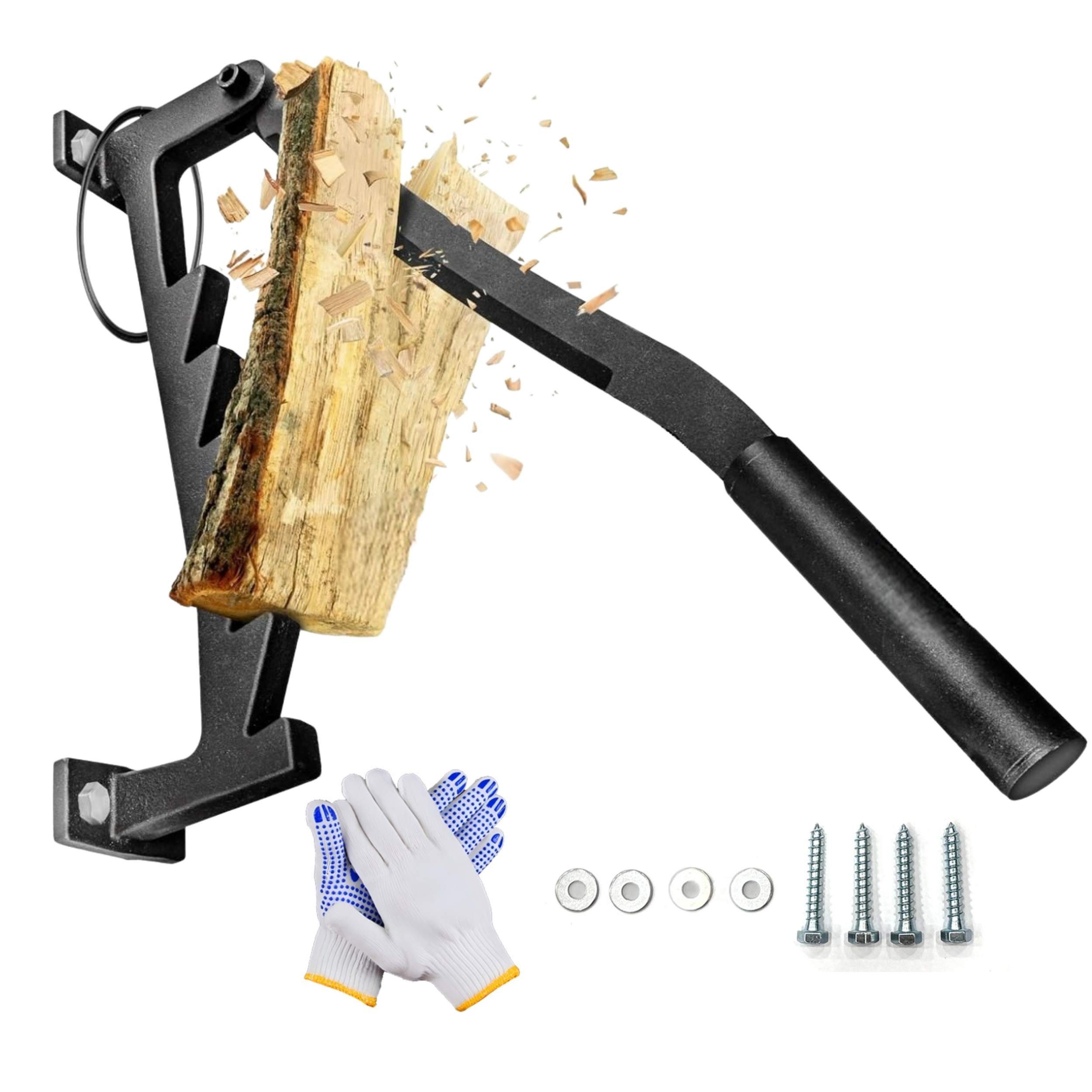 DanDiBo Holzspalter Manuell Wand 96646 Holz Anzündholz Wandmontage Brennholzspalter, (1-St), Spalter Spalten Spalthilfe Stabil Robust