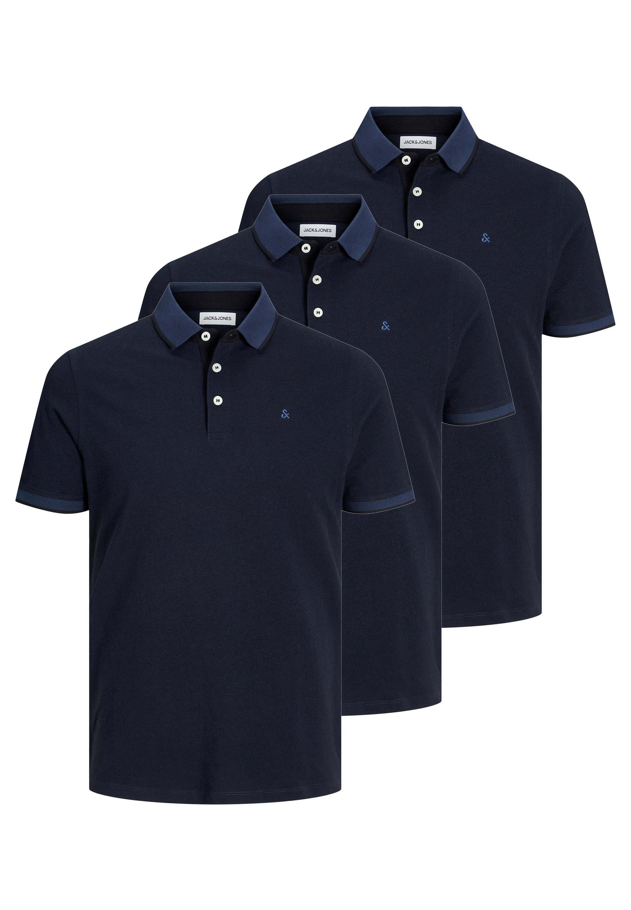 Jack & Jones Poloshirt 3er Pack günstig online kaufen