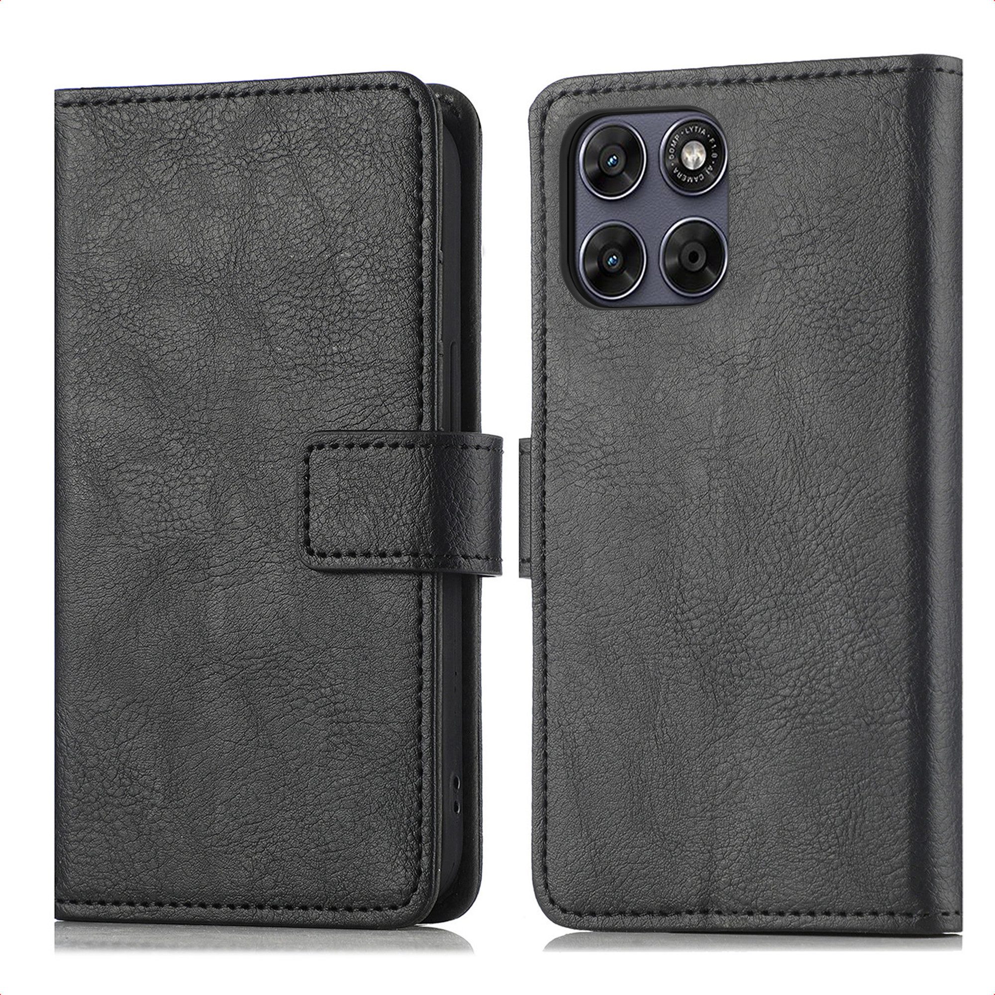 imoshion Smartphone-Mappe imoshion Luxuriöse Klapphülle Motorola Moto G77 - Schwarz