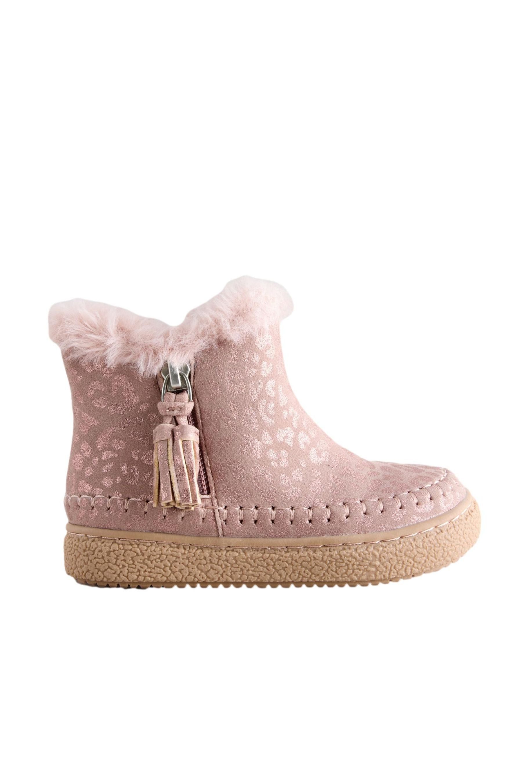 Next Reißverschluss-Stiefeletten mit Kunstfellfutter Stiefelette (1-tlg)