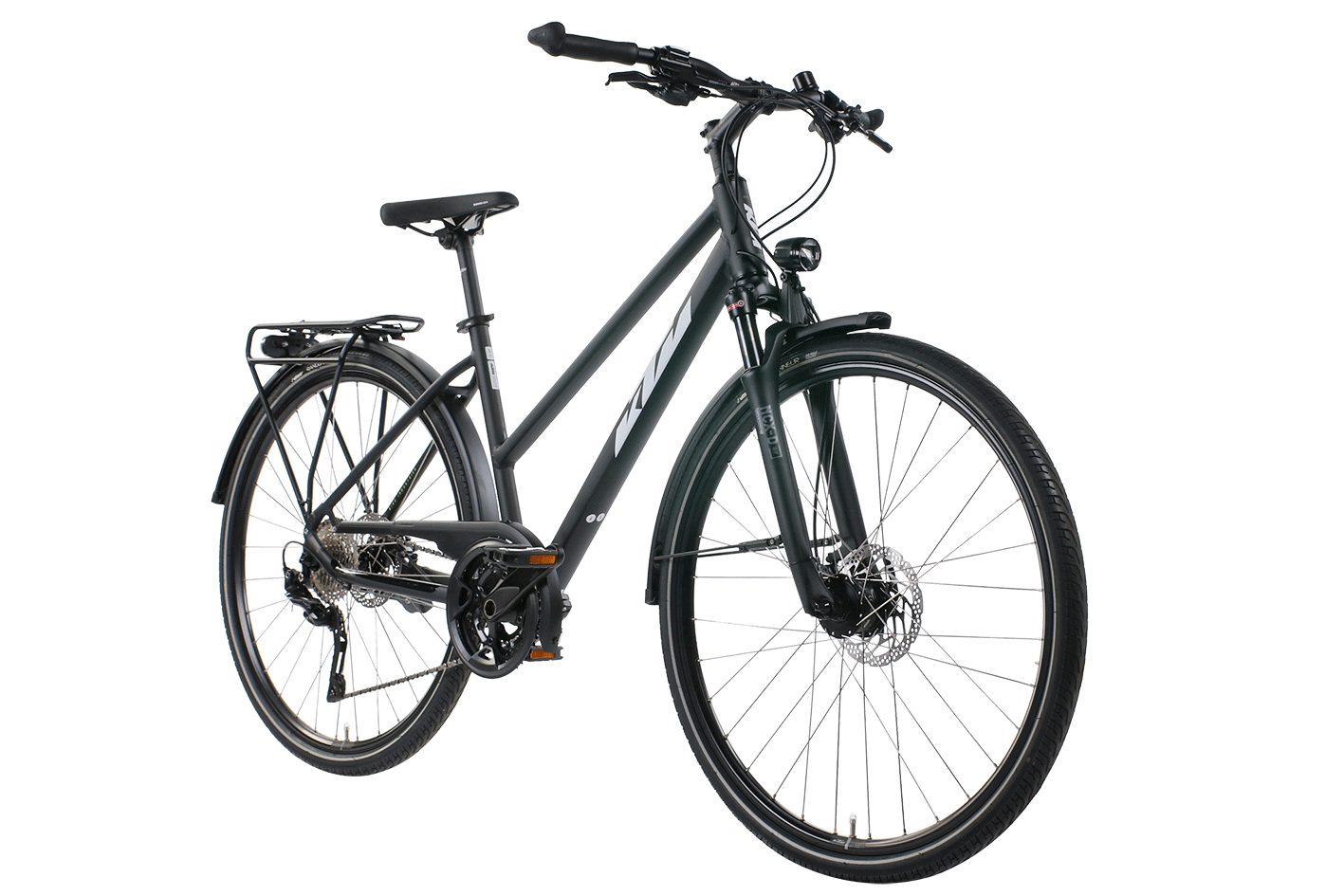 KTM Trekkingrad KTM Veneto Light Disc Damen Trapez schwarz 2024, 30 Gang Shimano Deore XT T8000-10 SGS shadow, Kettenschaltung