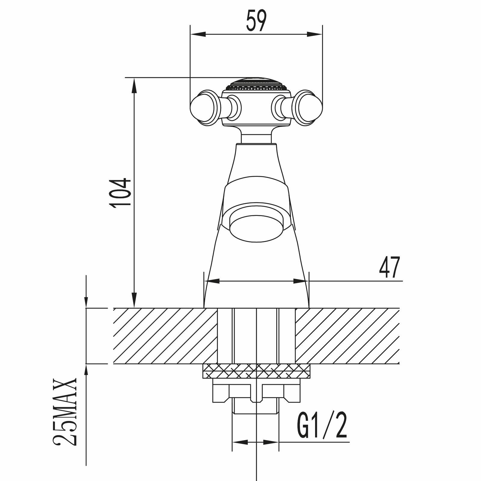 PaulGurkes Standventil PGNV12-ZR (Armatur) günstig online kaufen