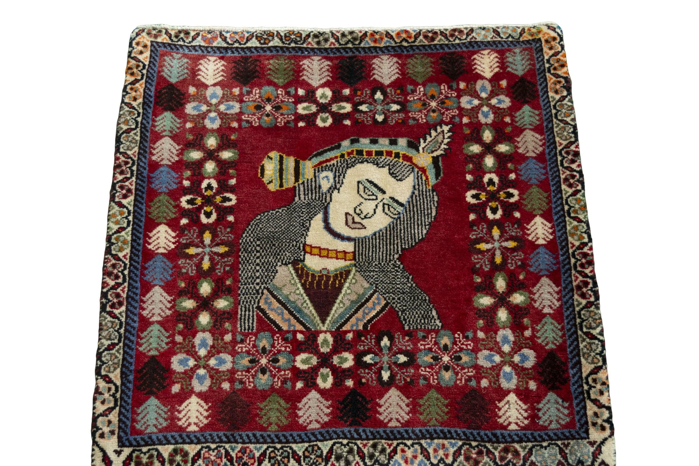 Nain Trading Orientteppich Shiraz 65x63 Handgeknüpfter Orientteppich / Perserteppich Quadratisch, quadratisch, Höhe: 10 mm