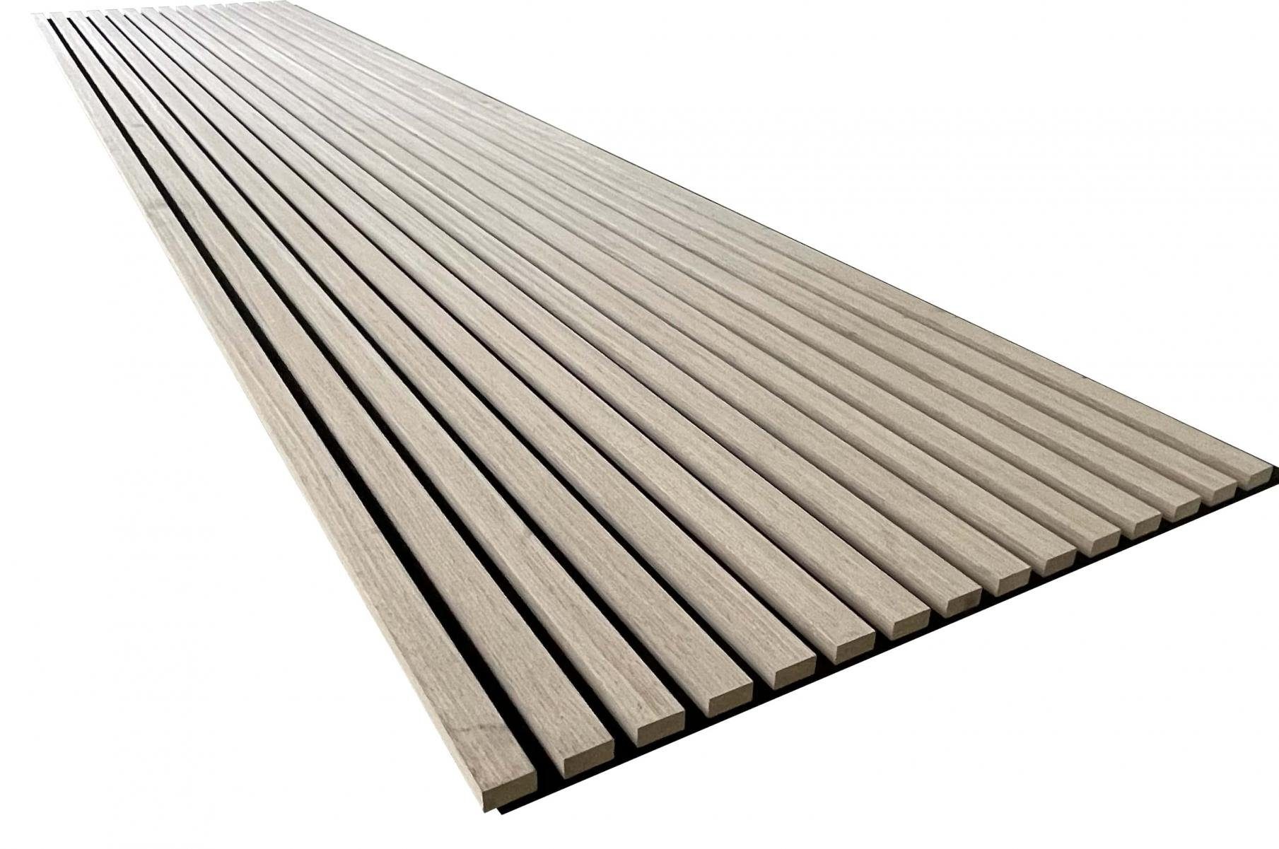 Endorphin Dekorpaneele 6 Stück Akustikpaneele 61x266x2,1cm Holzfurnier Eiche gewaschen/gekälk