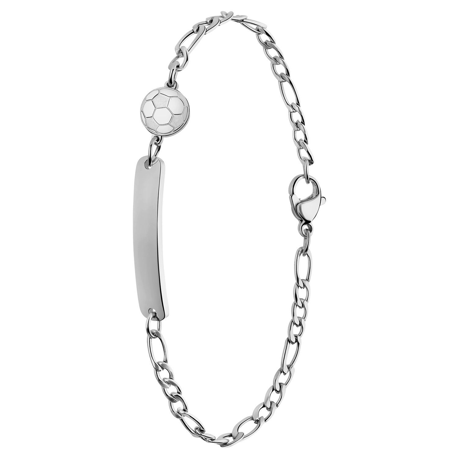 LUCARDI Armband mit Gravur Armband - Stahl - Silber - Kinder