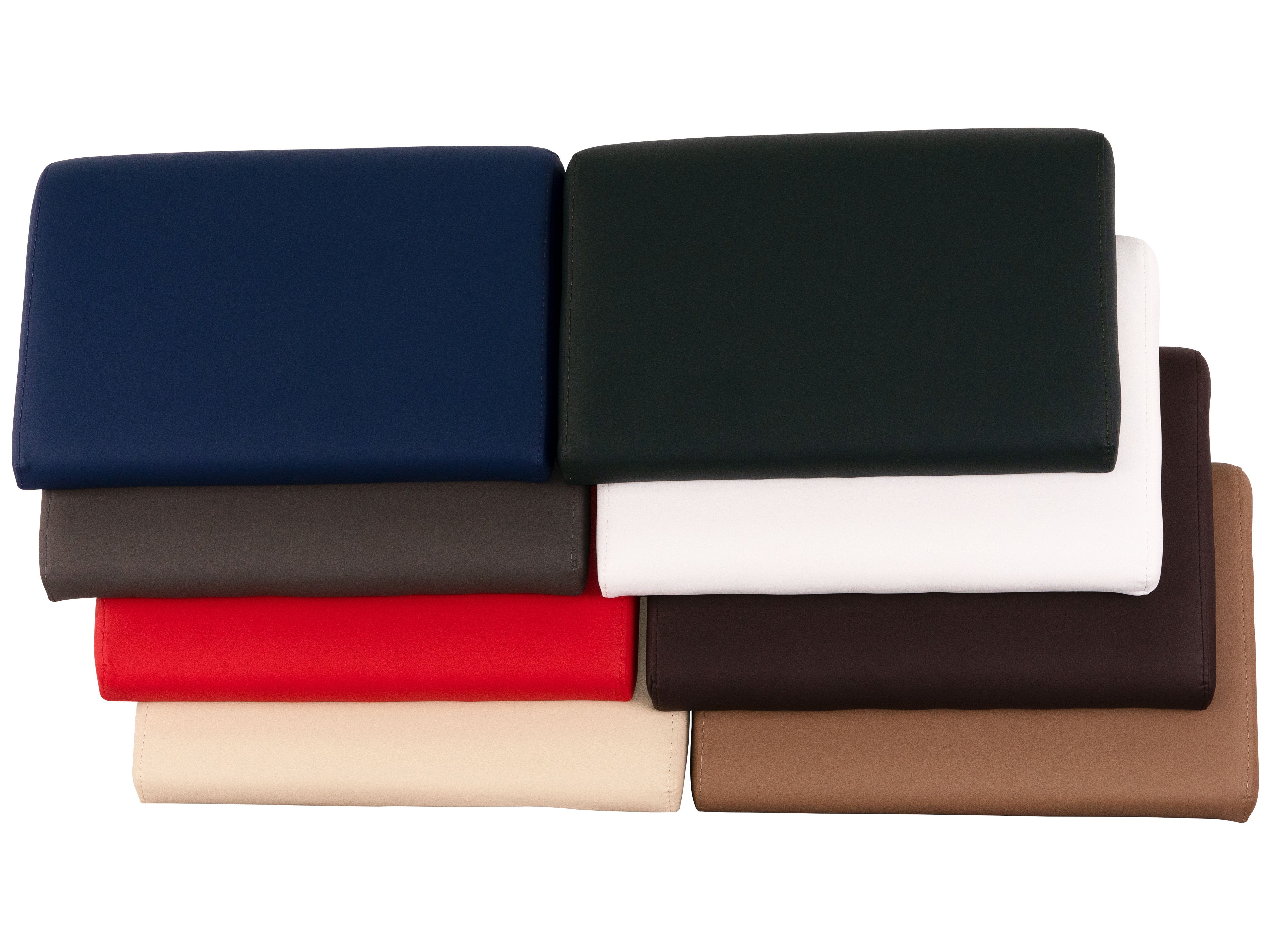 fornera Multi-Stützkissen f30, 2er Set, hochwertiges Kunstlederkissen