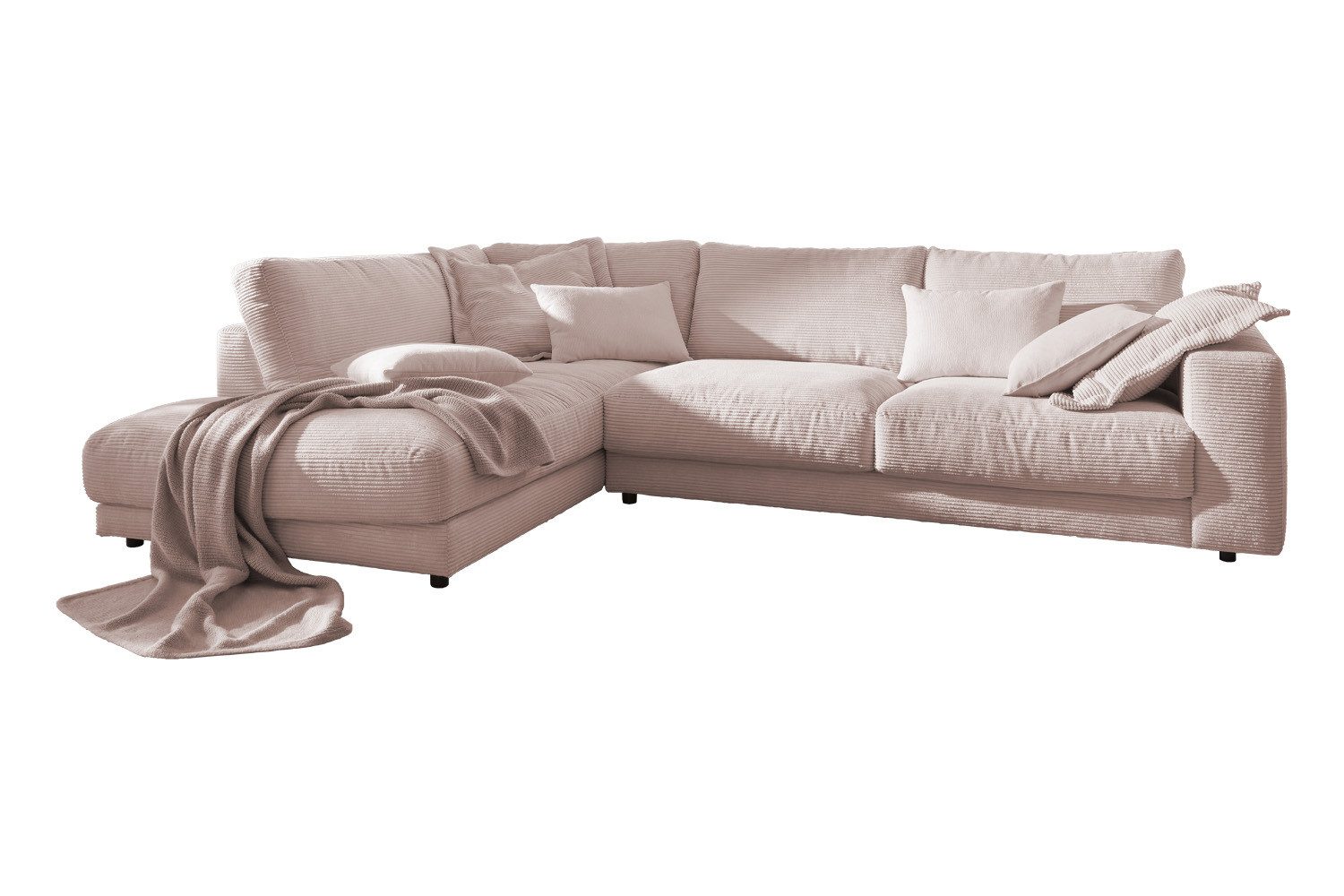 KAWOLA Ecksofa MADELINE, Couch L-Form rechts günstig online kaufen