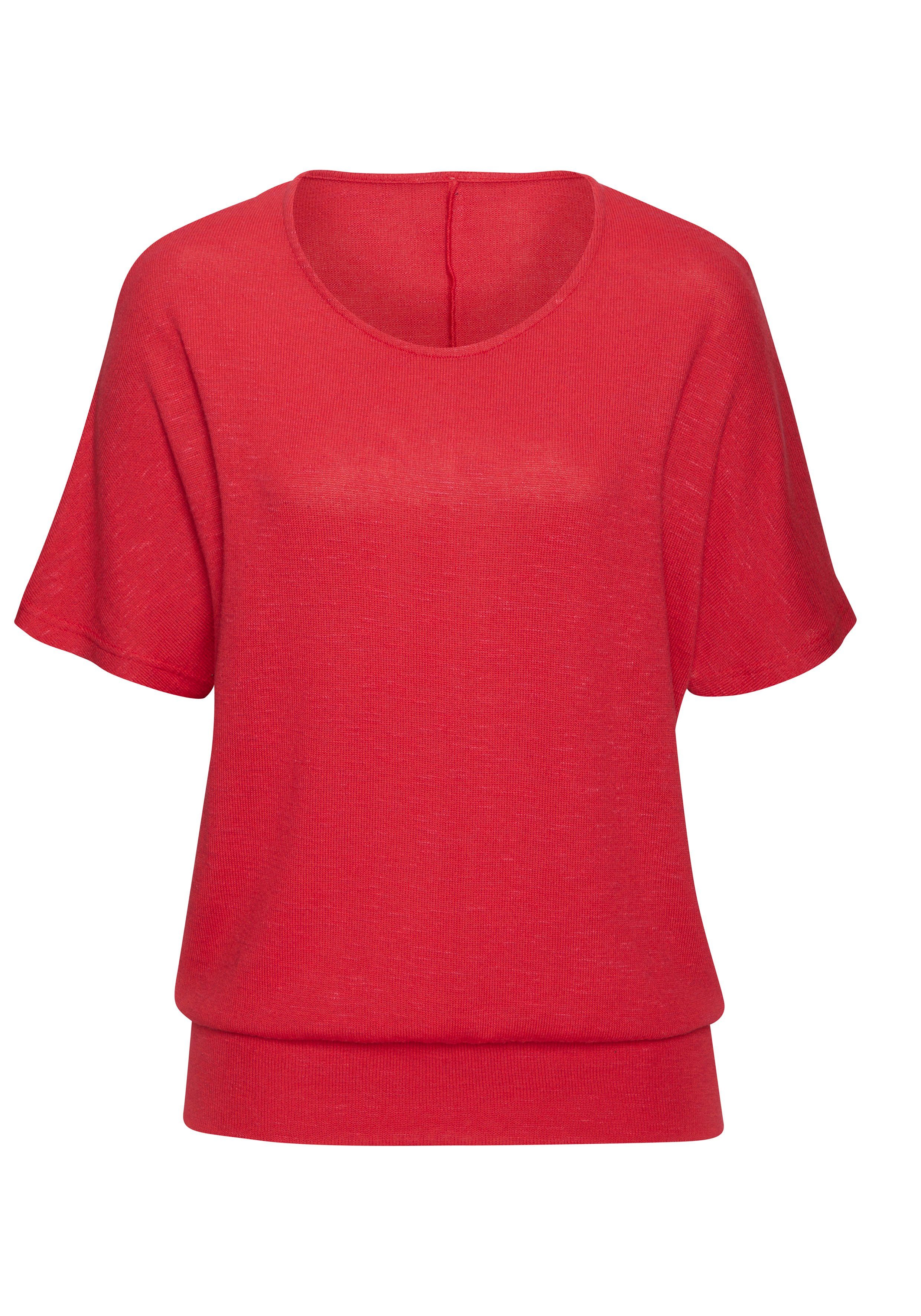 Vivance Kurzarmshirt mit breitem Bund aus weichem Viskose-Feinstrick. € 24,99, (€ 24,99 pro 1 Stk).