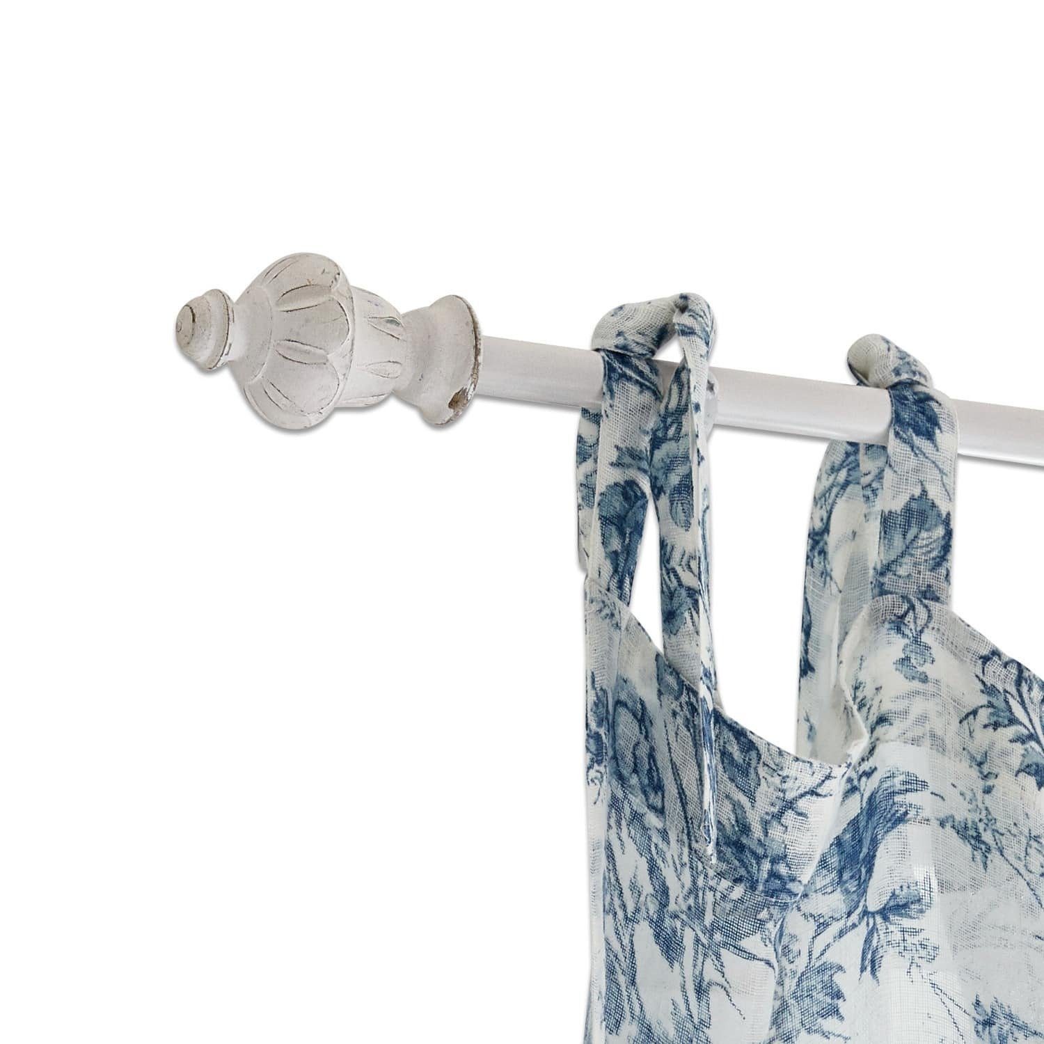 Mirabeau Gardinenstange Gardinenstange Efersa weiß, Ø 190 mm, Eisen, Knauf: günstig online kaufen