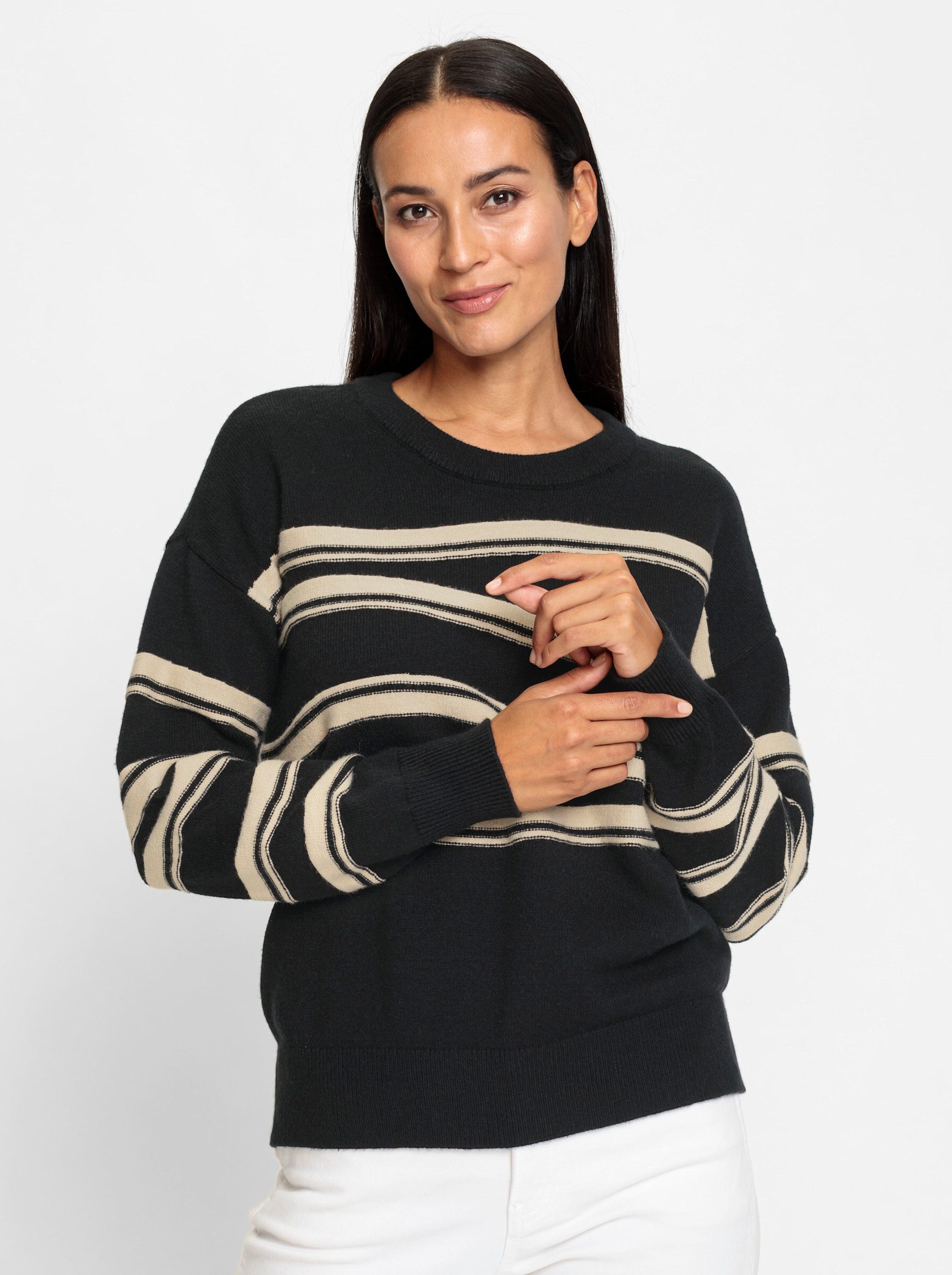 heine Strickpullover Langarm-Pullover . günstig online kaufen
